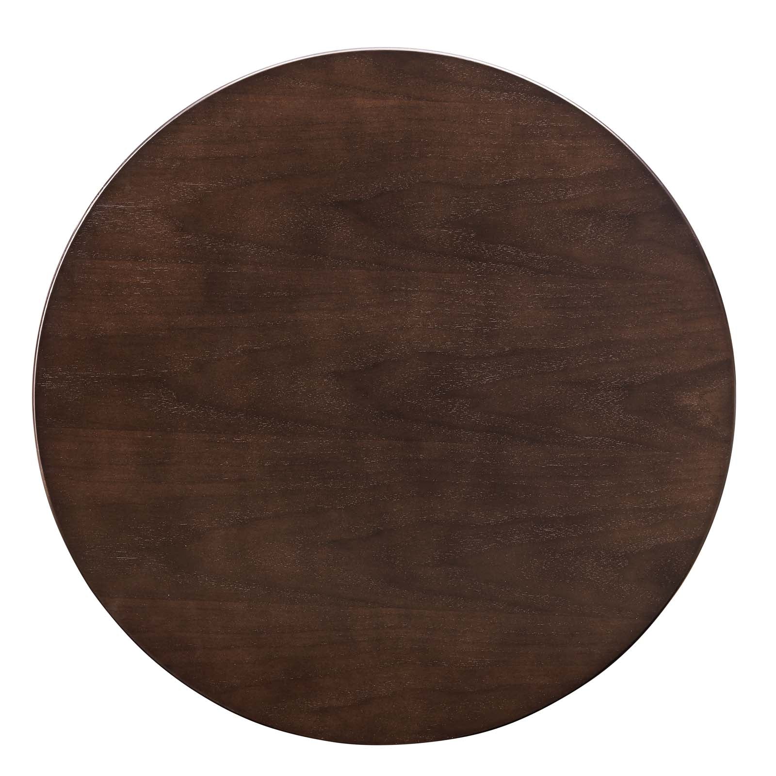 Modway Dining Tables - Verne-28"-Dining-Table-Gold-Cherry-Walnut