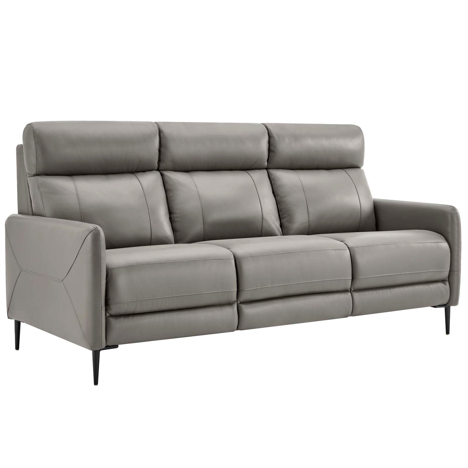 Modway Sofas & Couches - Huxley Leather Sofa Gray