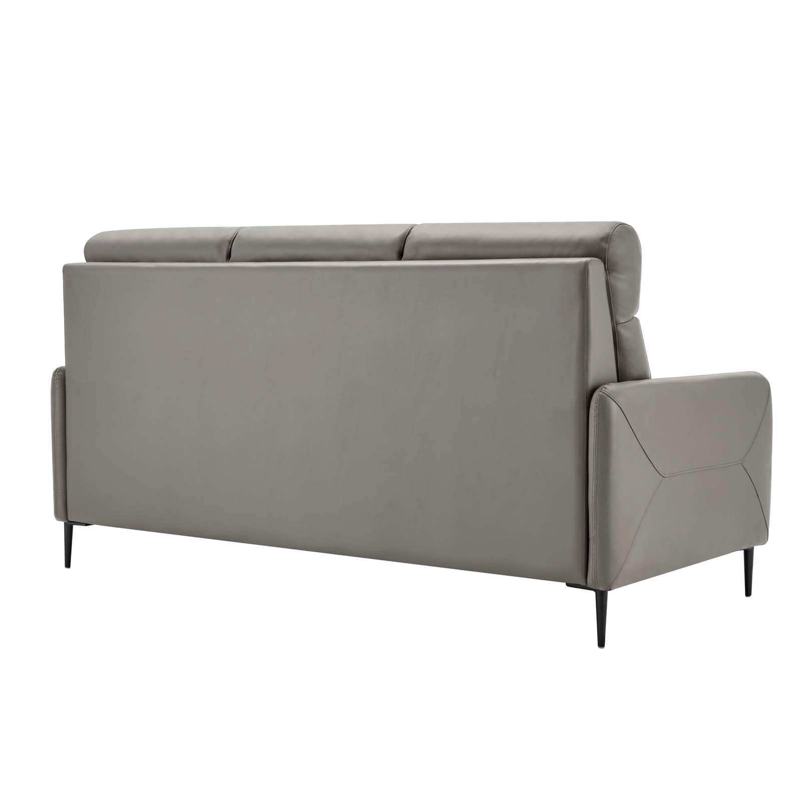 Modway Sofas & Couches - Huxley Leather Sofa Gray