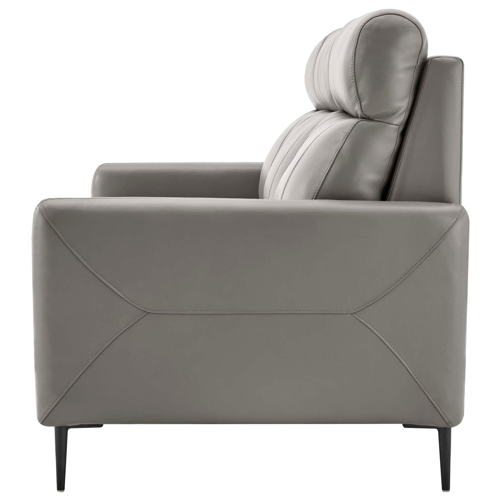 Modway Sofas & Couches - Huxley Leather Sofa Gray
