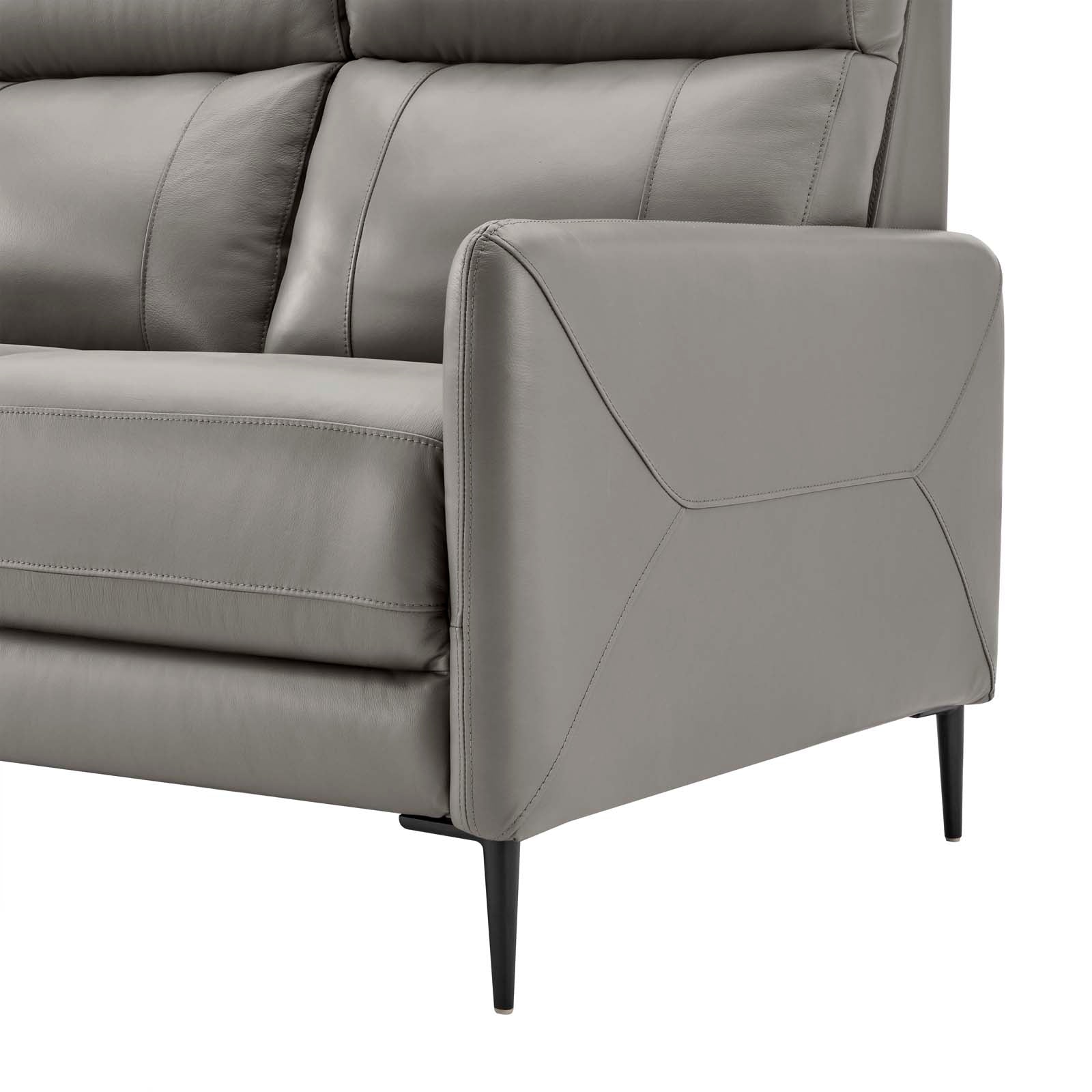 Modway Sofas & Couches - Huxley Leather Sofa Gray