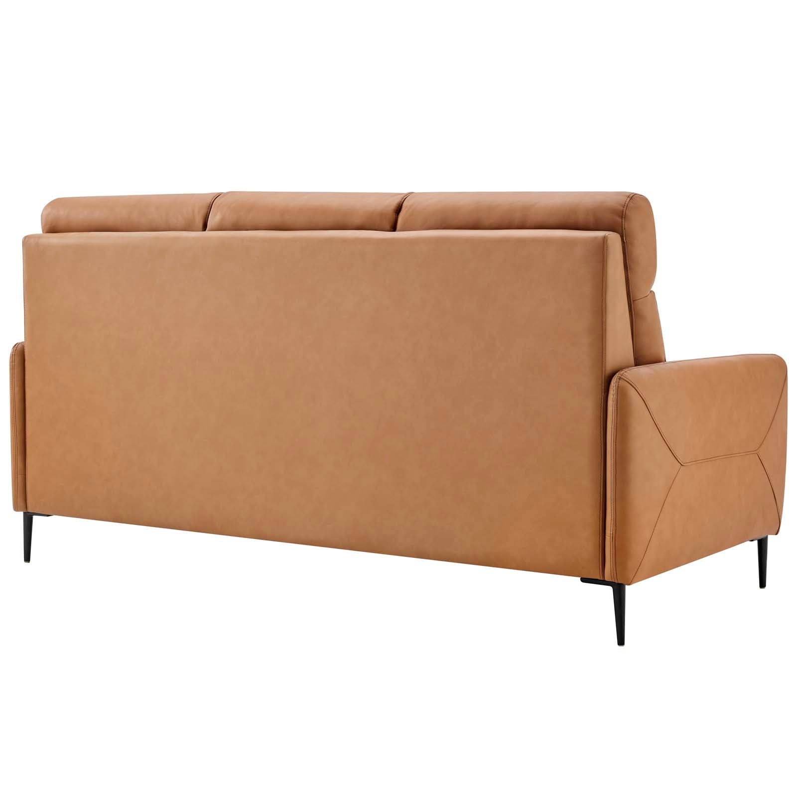 Modway Sofas & Couches - Huxley Leather Sofa Tan