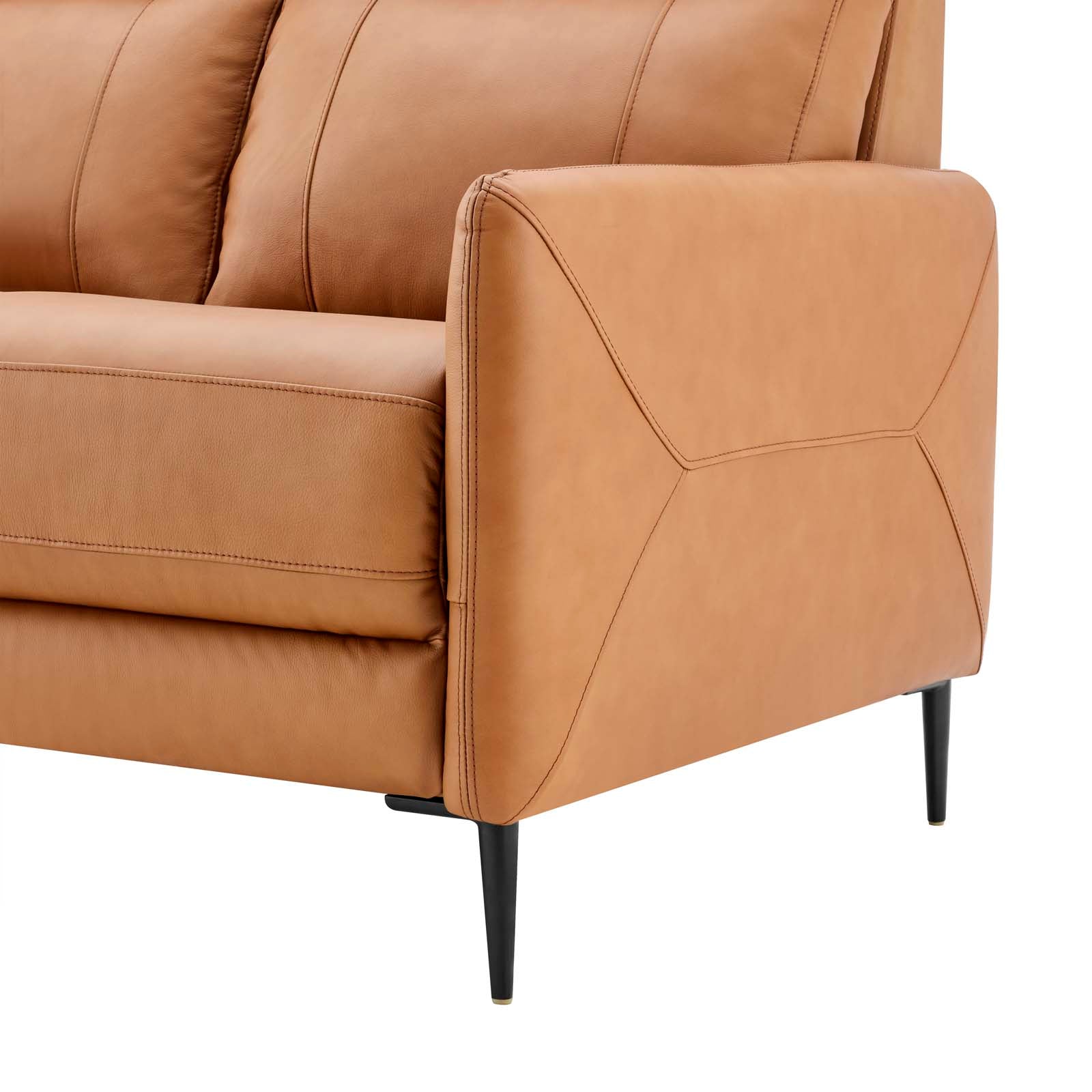 Modway Sofas & Couches - Huxley Leather Sofa Tan