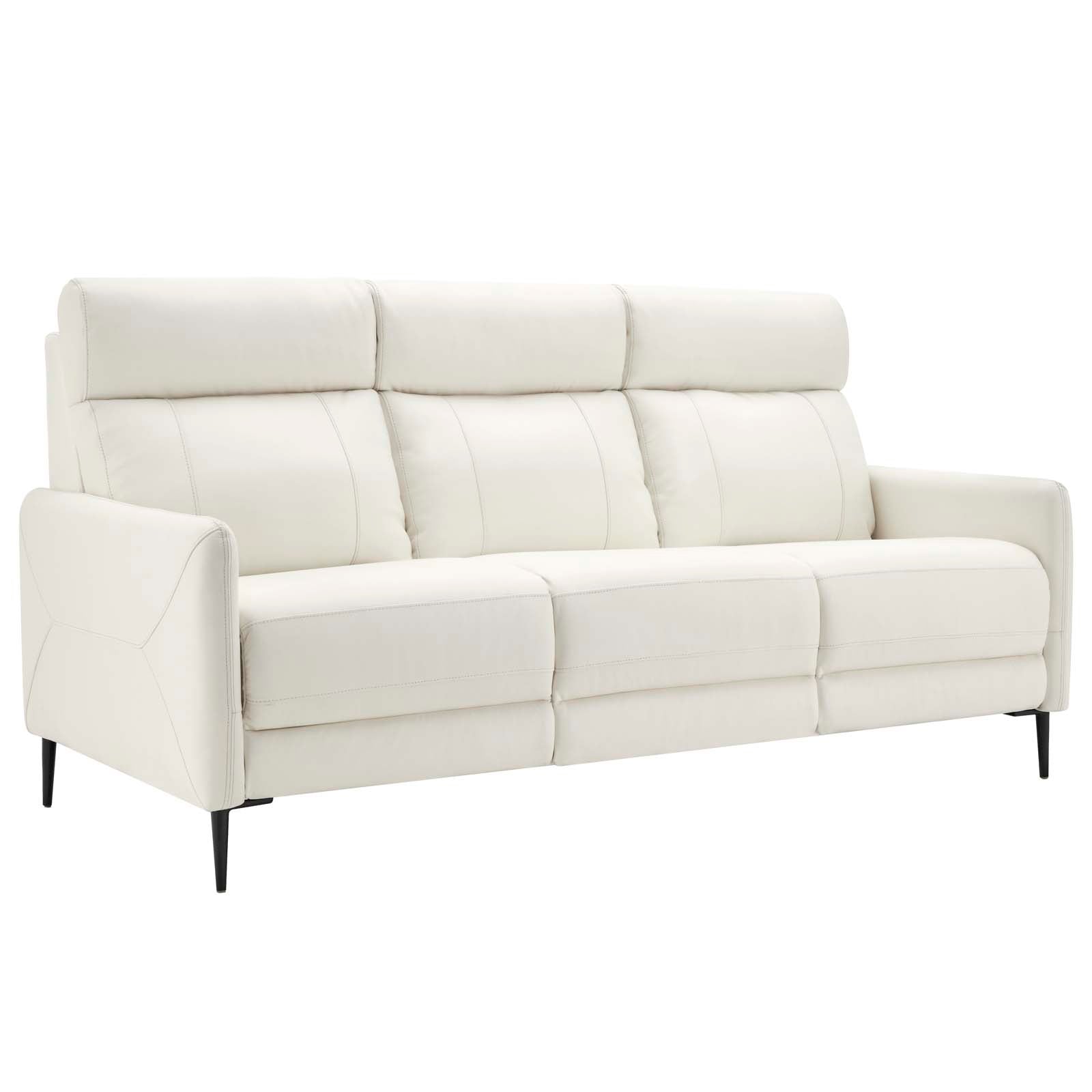 Modway Sofas & Couches - Huxley Leather Sofa White