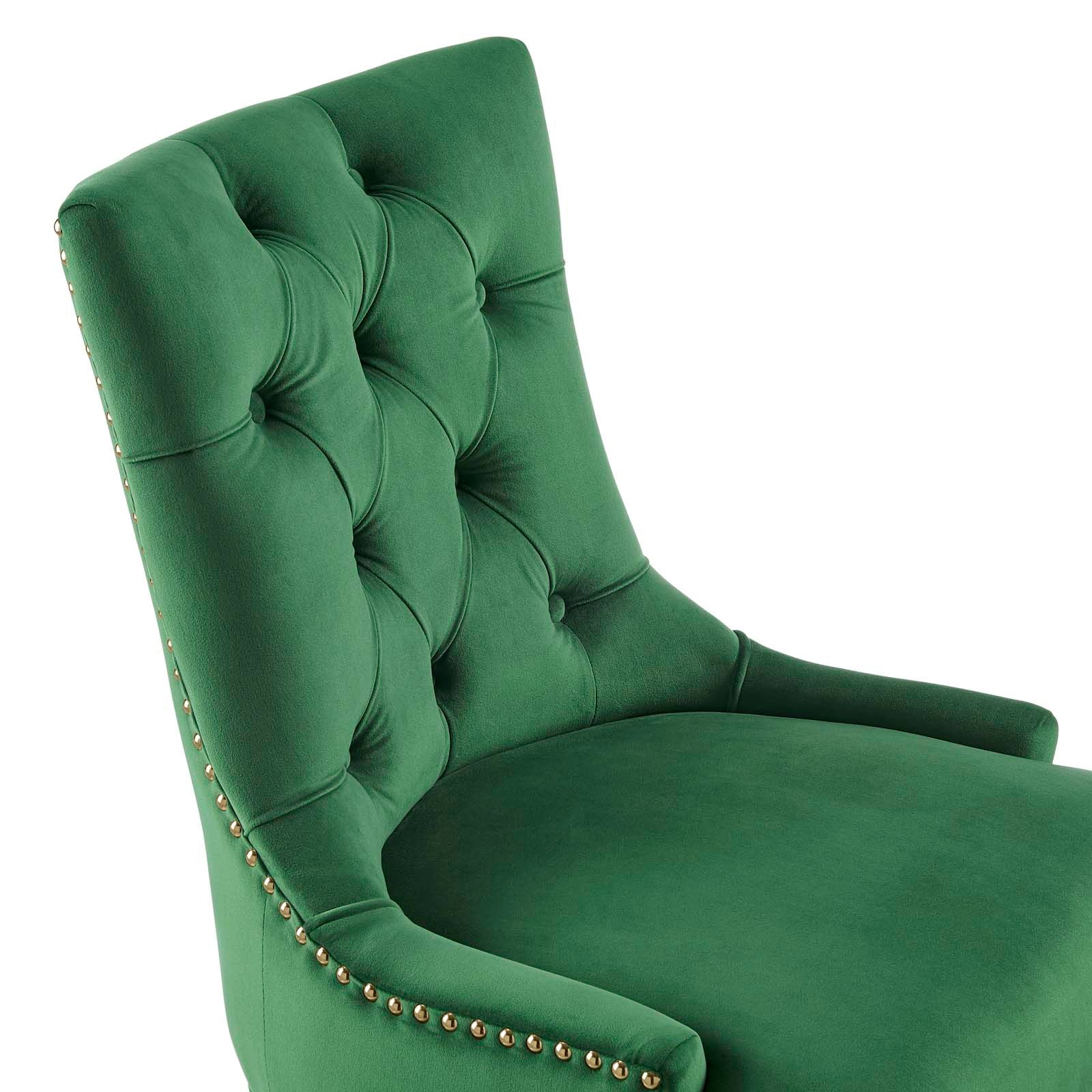 Modway Task Chairs - Regent Tufted Performance Velvet Office Chair Gold Emerald
