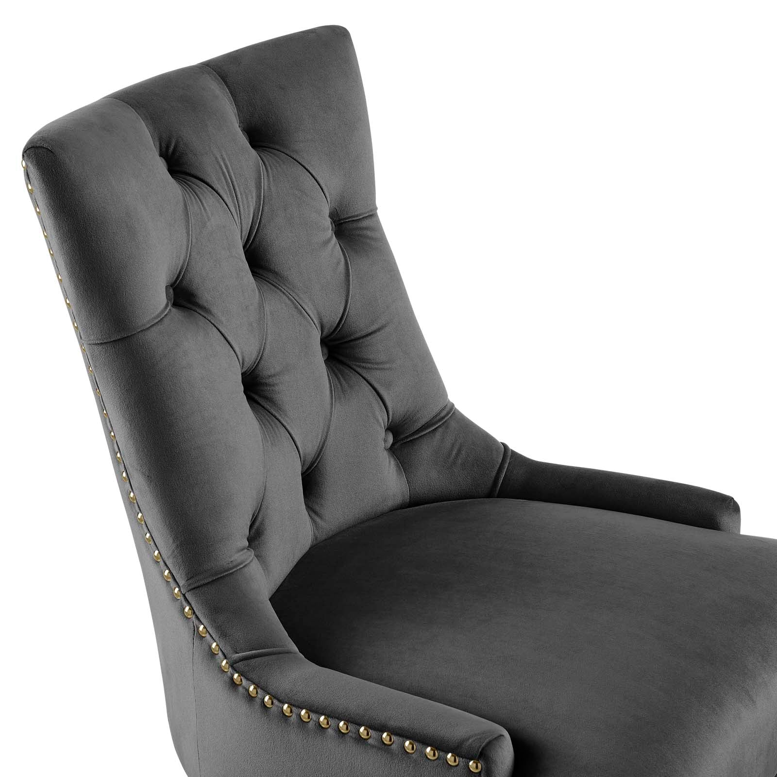 Modway Task Chairs - Regent Tufted Performance Velvet Office Chair Gold Gray