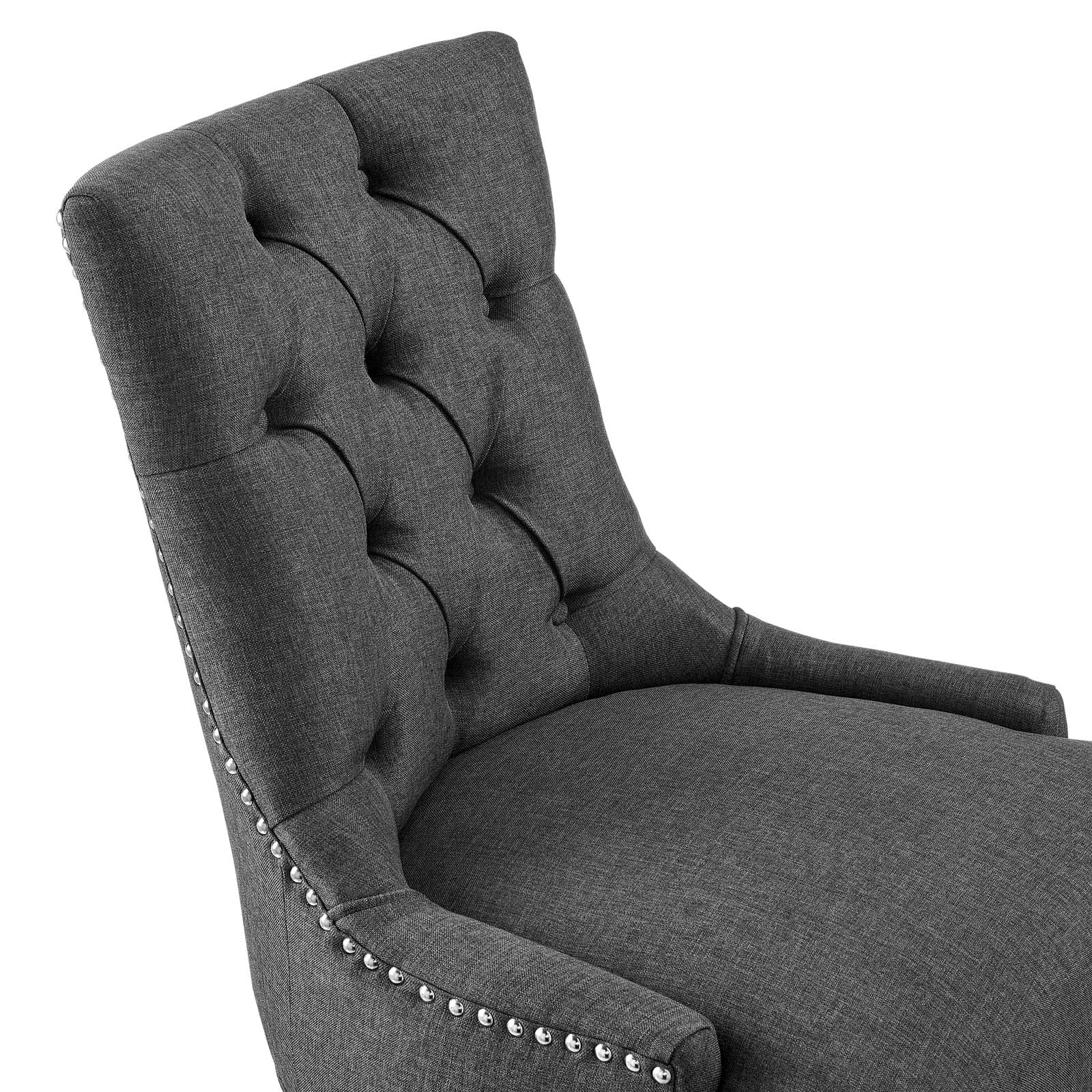 Modway Task Chairs - Regent Tufted Fabric Office Chair Black Gray