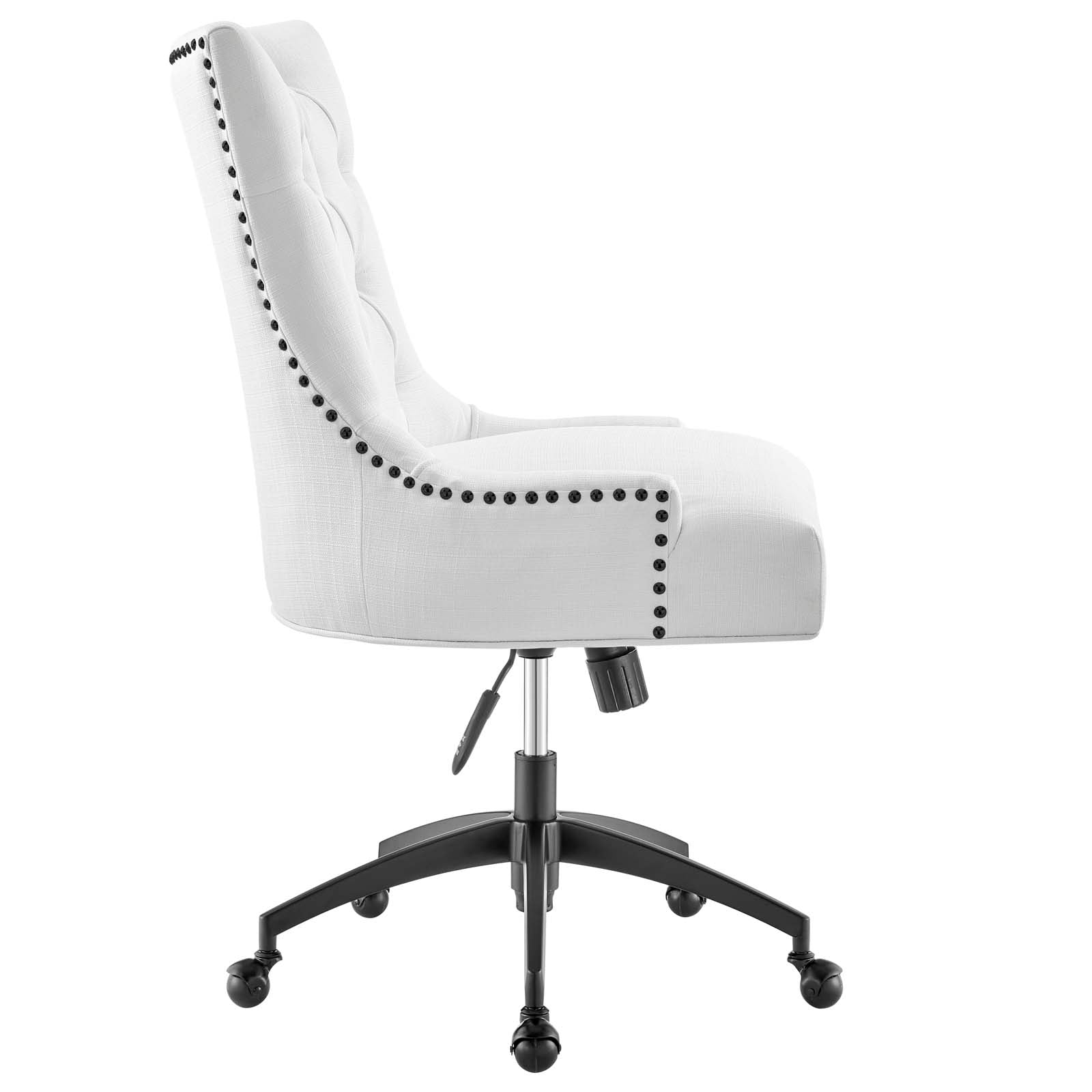 Modway Task Chairs - Regent Tufted Fabric Office Chair Black White