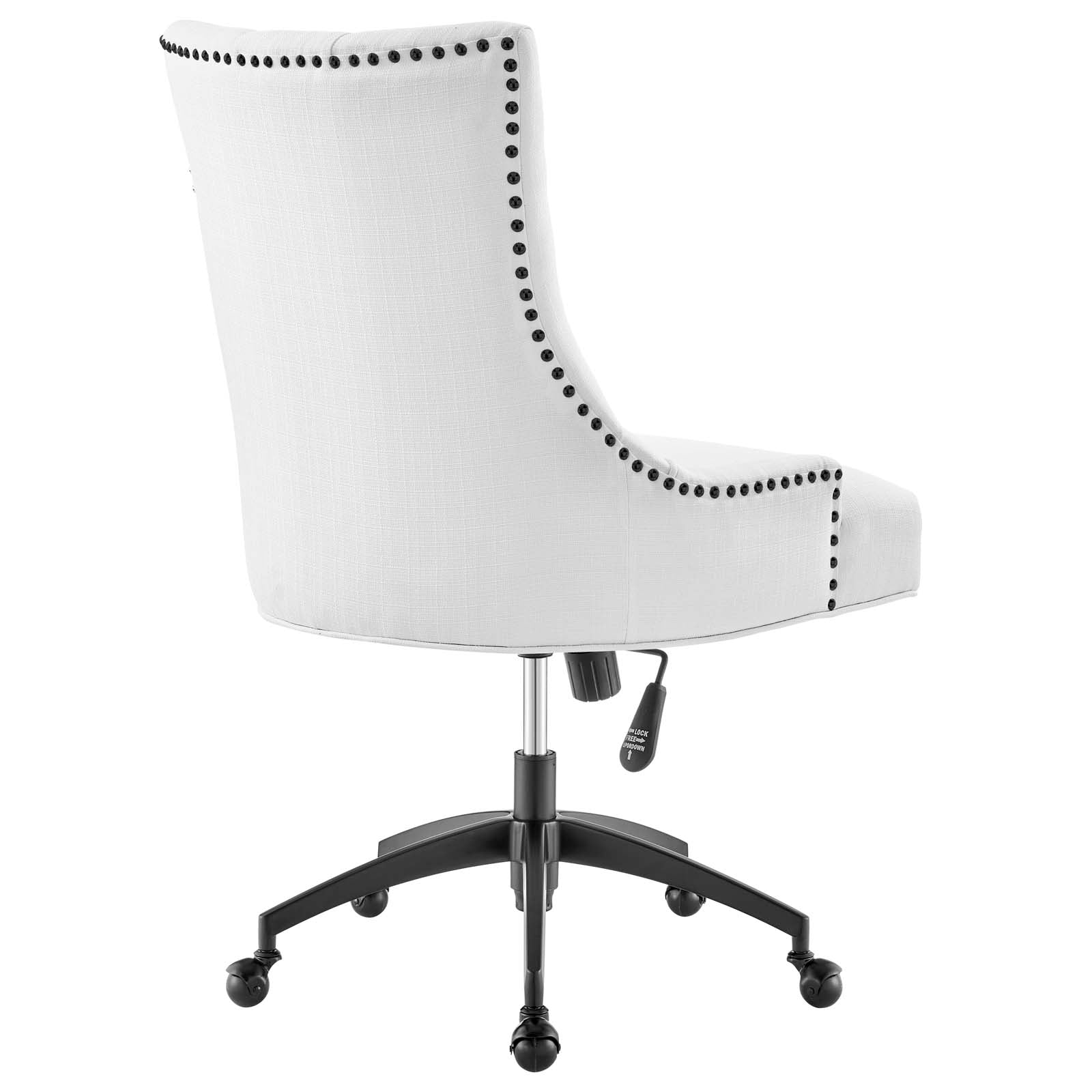Modway Task Chairs - Regent Tufted Fabric Office Chair Black White