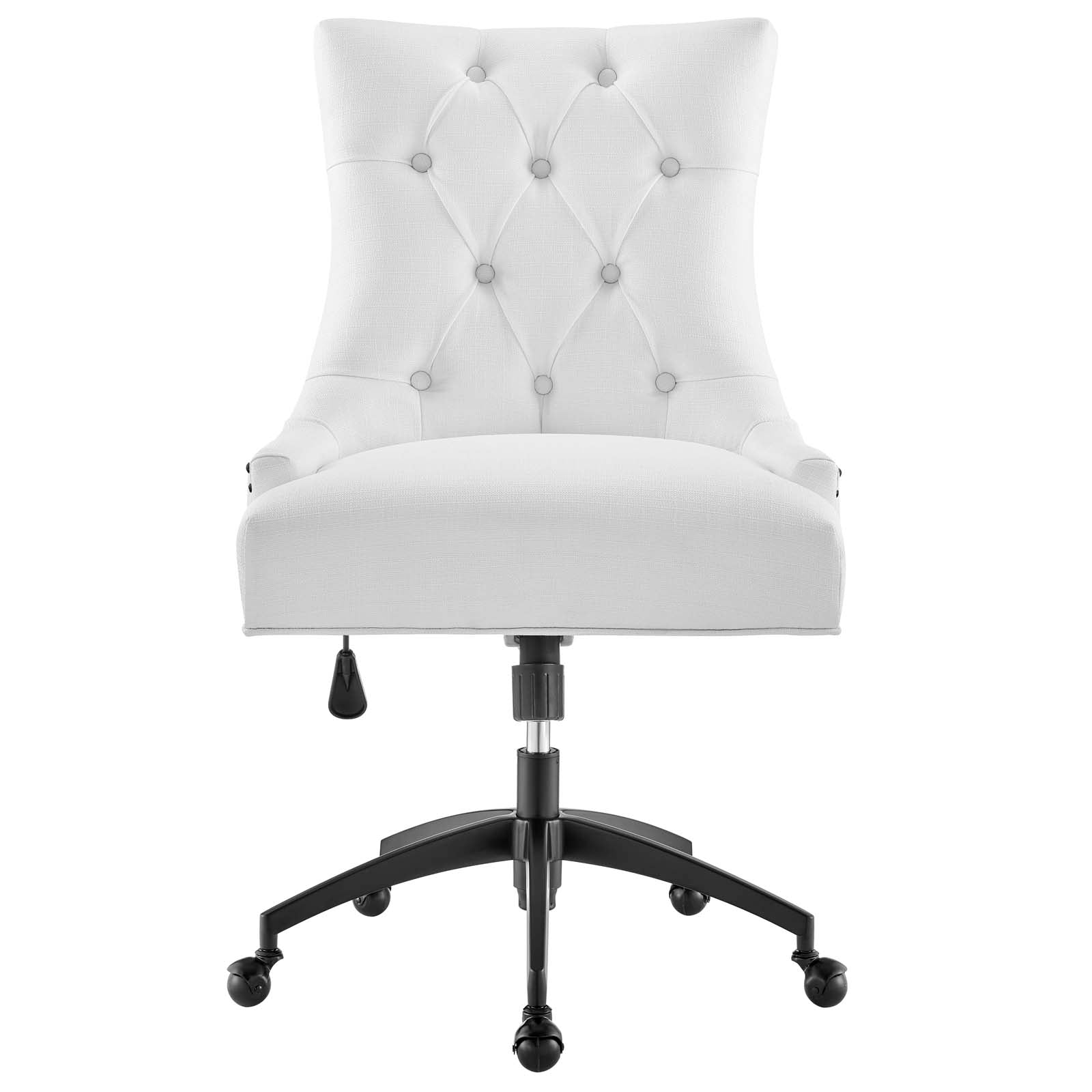 Modway Task Chairs - Regent Tufted Fabric Office Chair Black White