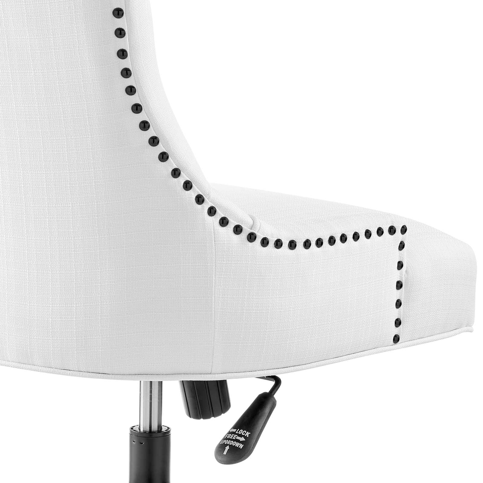 Modway Task Chairs - Regent Tufted Fabric Office Chair Black White