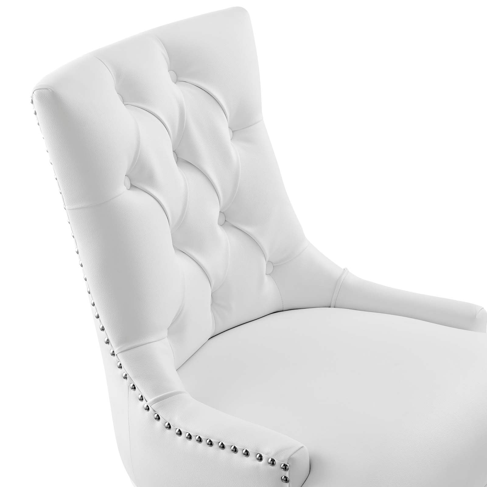 Modway Task Chairs - Regent Tufted Vegan Leather Office Chair Black White