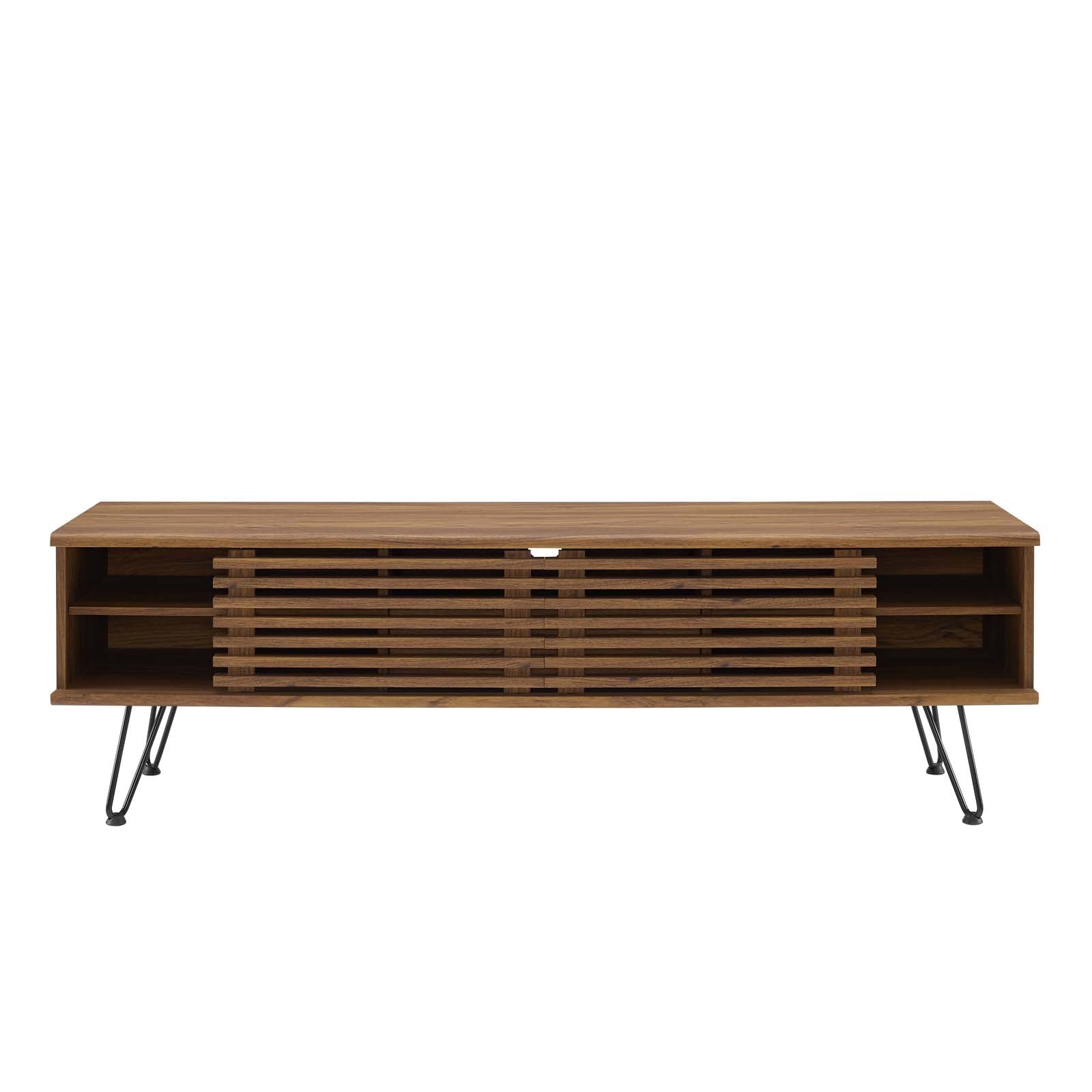Modway TV & Media Units - Render 59" Media Console TV Stand Walnut