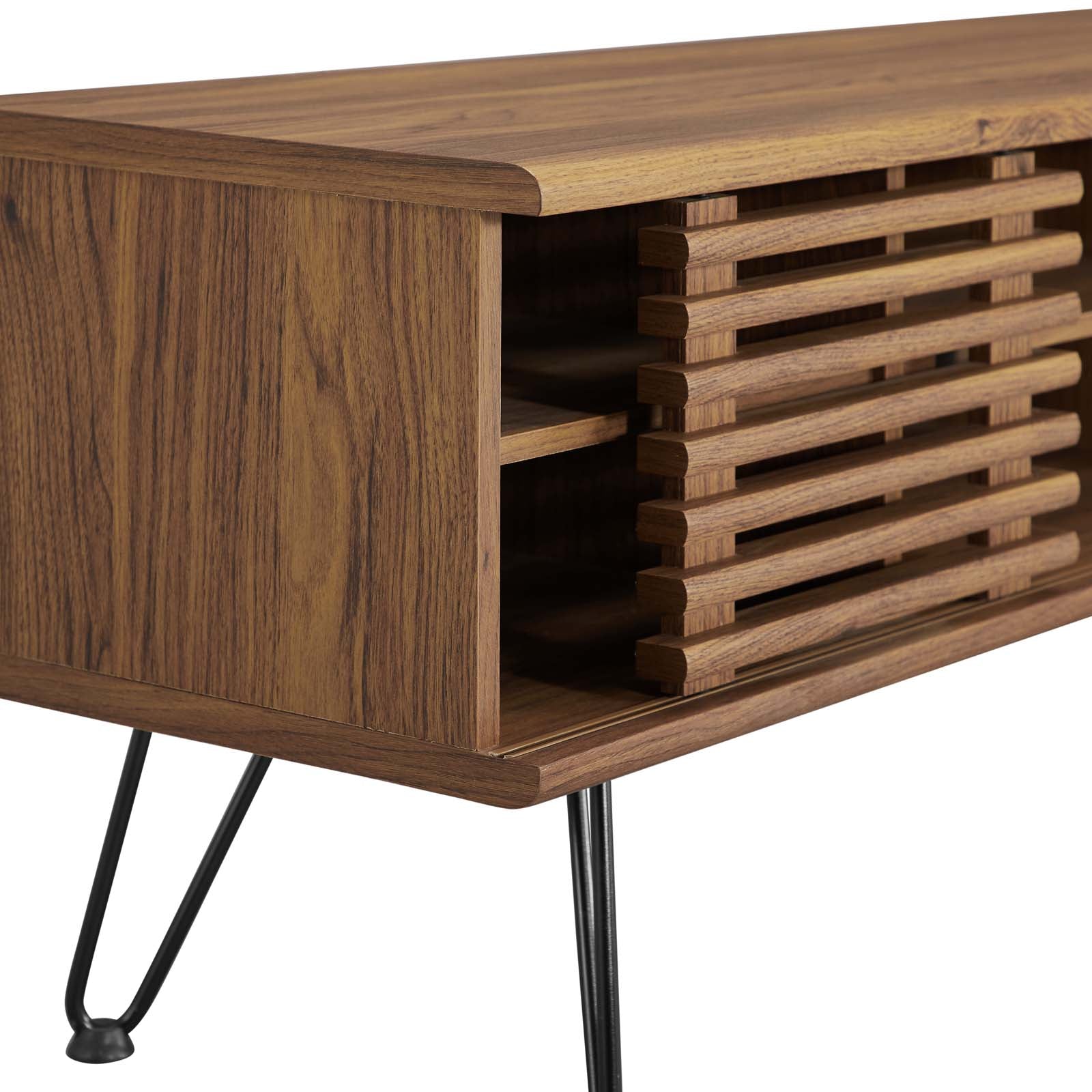 Modway TV & Media Units - Render 59" Media Console TV Stand Walnut