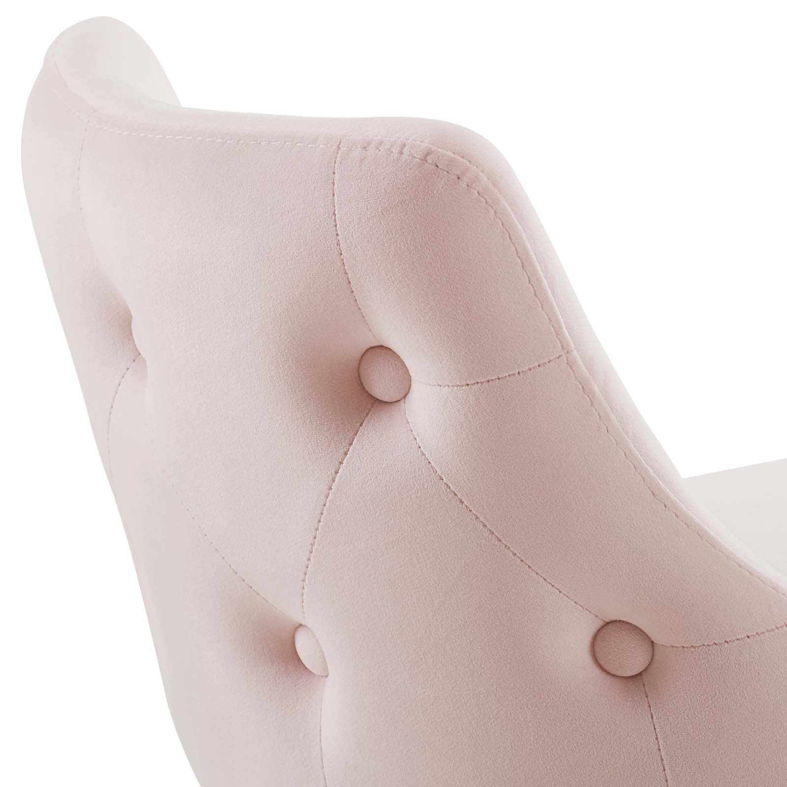 Modway Dining Chairs - Adorn Performance Velvet Counter Stool Pink (Set of 2)