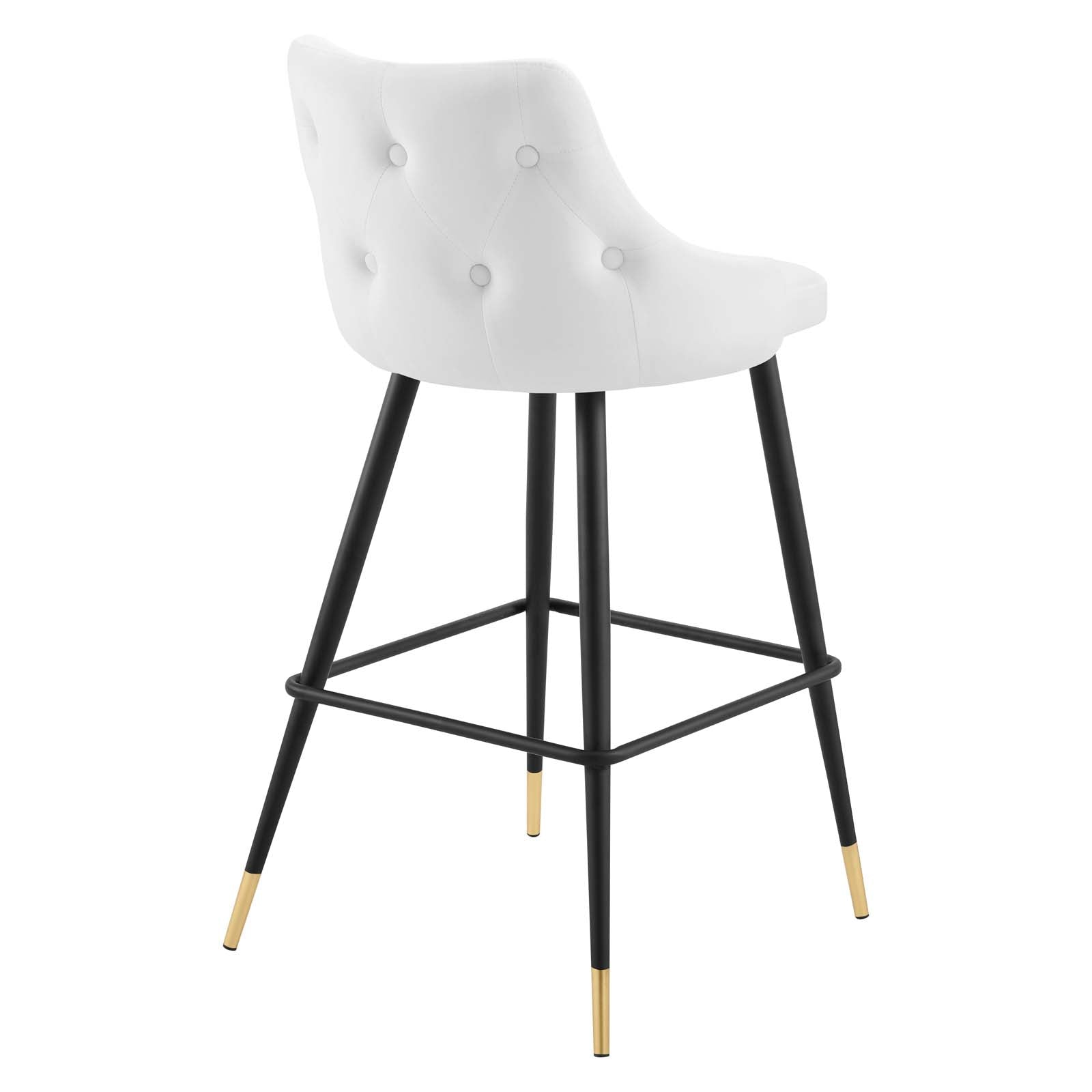 Modway Barstools - Adorn Performance Velvet Bar Stool Set of 2 White