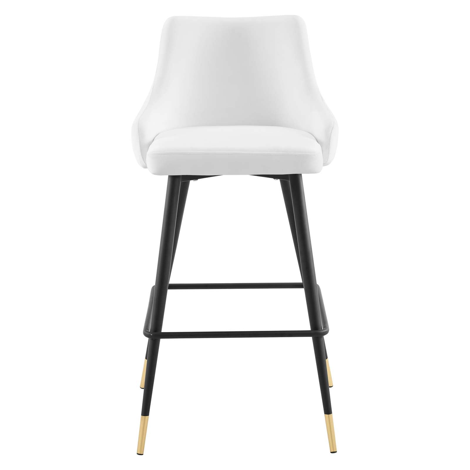Modway Barstools - Adorn Performance Velvet Bar Stool Set of 2 White