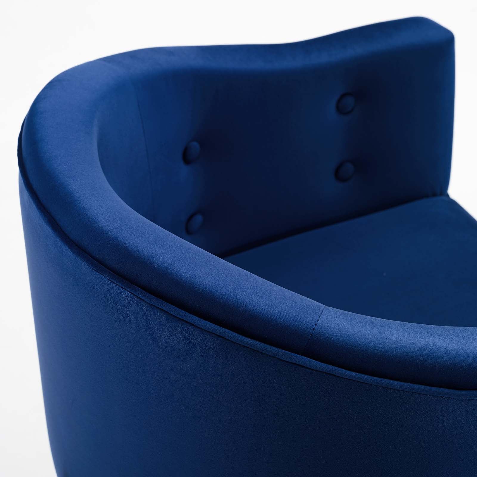Modway Barstools - Savour Tufted Performance Velvet Counter Stool Set of 2 Navy