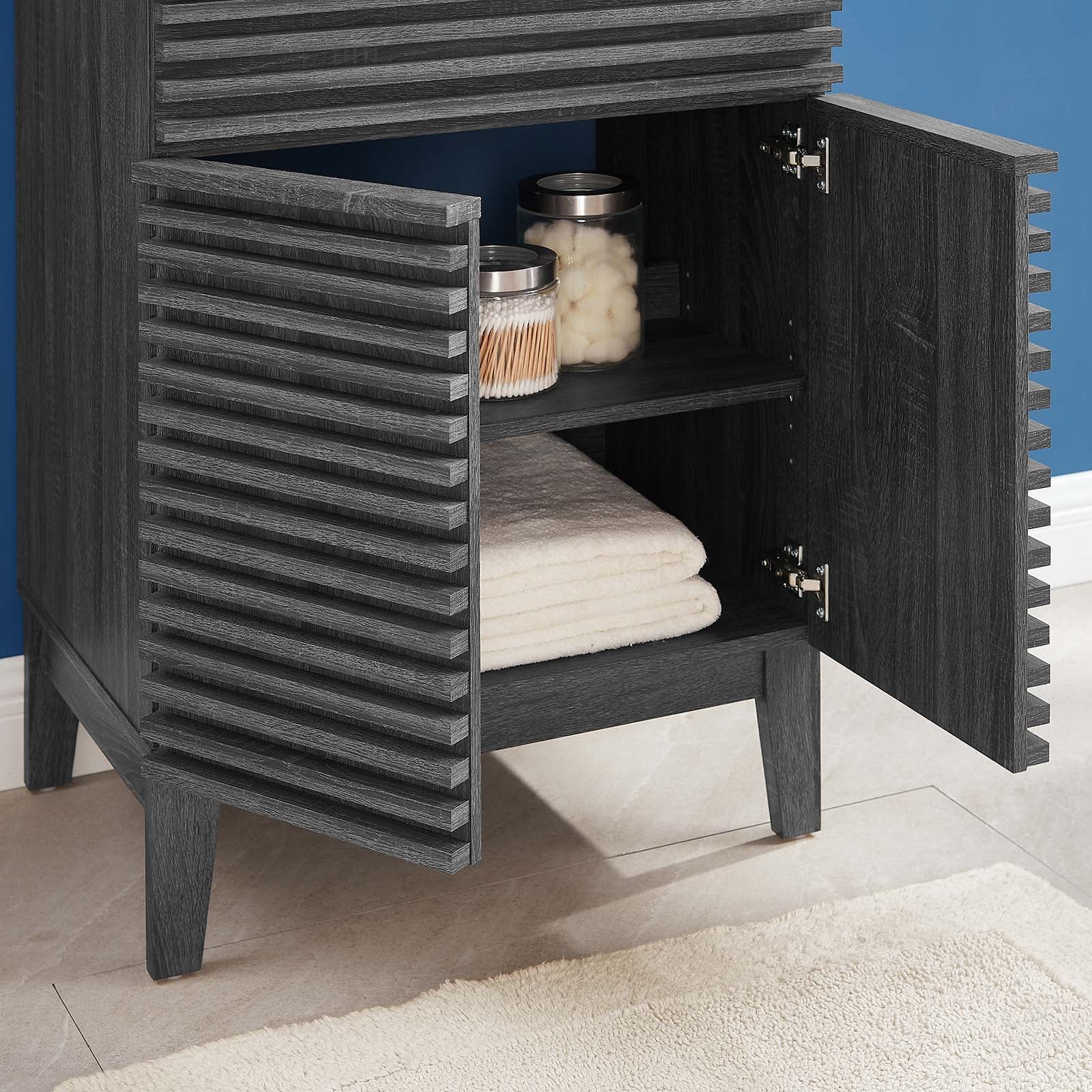 Modway Bathroom Vanity - Render Bathroom Vanity Cabinet (Sink Basin Not Included) Charcoal