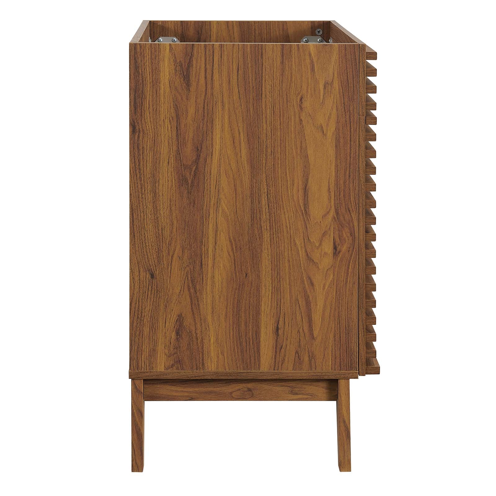 Modway Bathroom Vanity - Render Bathroom Vanity Cabinet (Sink Basin Not Included) Walnut