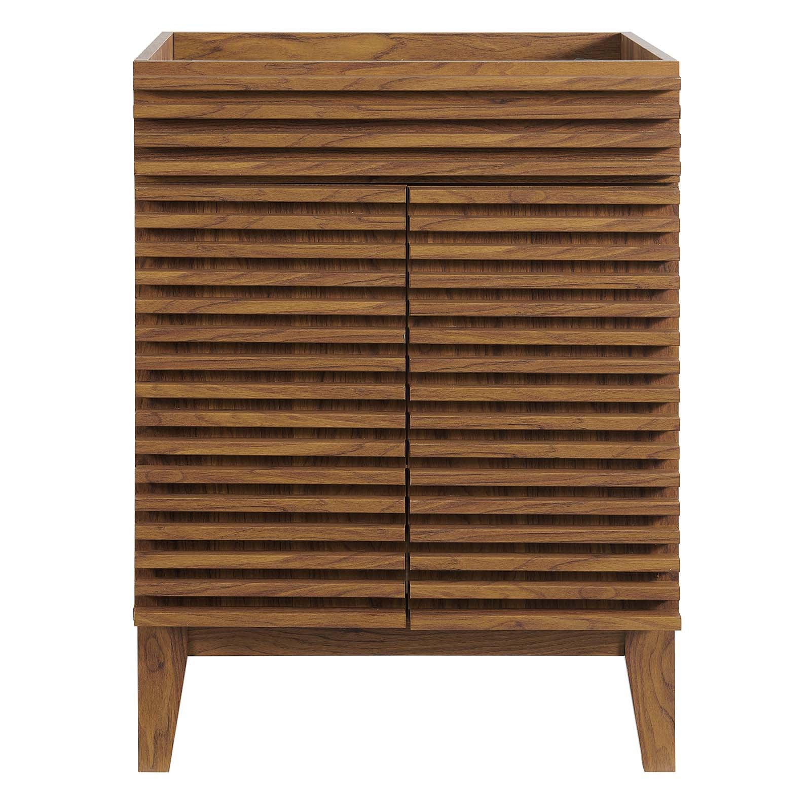 Modway Bathroom Vanity - Render Bathroom Vanity Cabinet (Sink Basin Not Included) Walnut