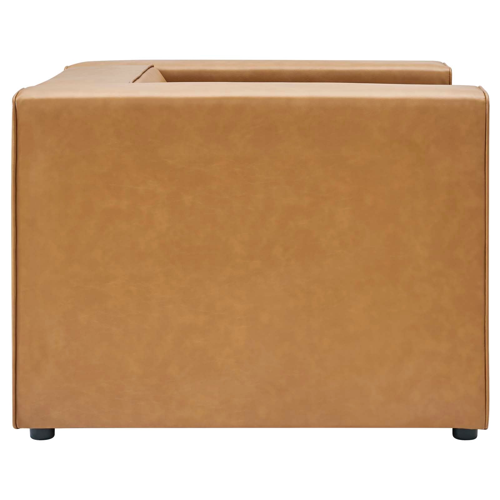 Modway Chairs - Mingle Vegan Leather Armchair Tan
