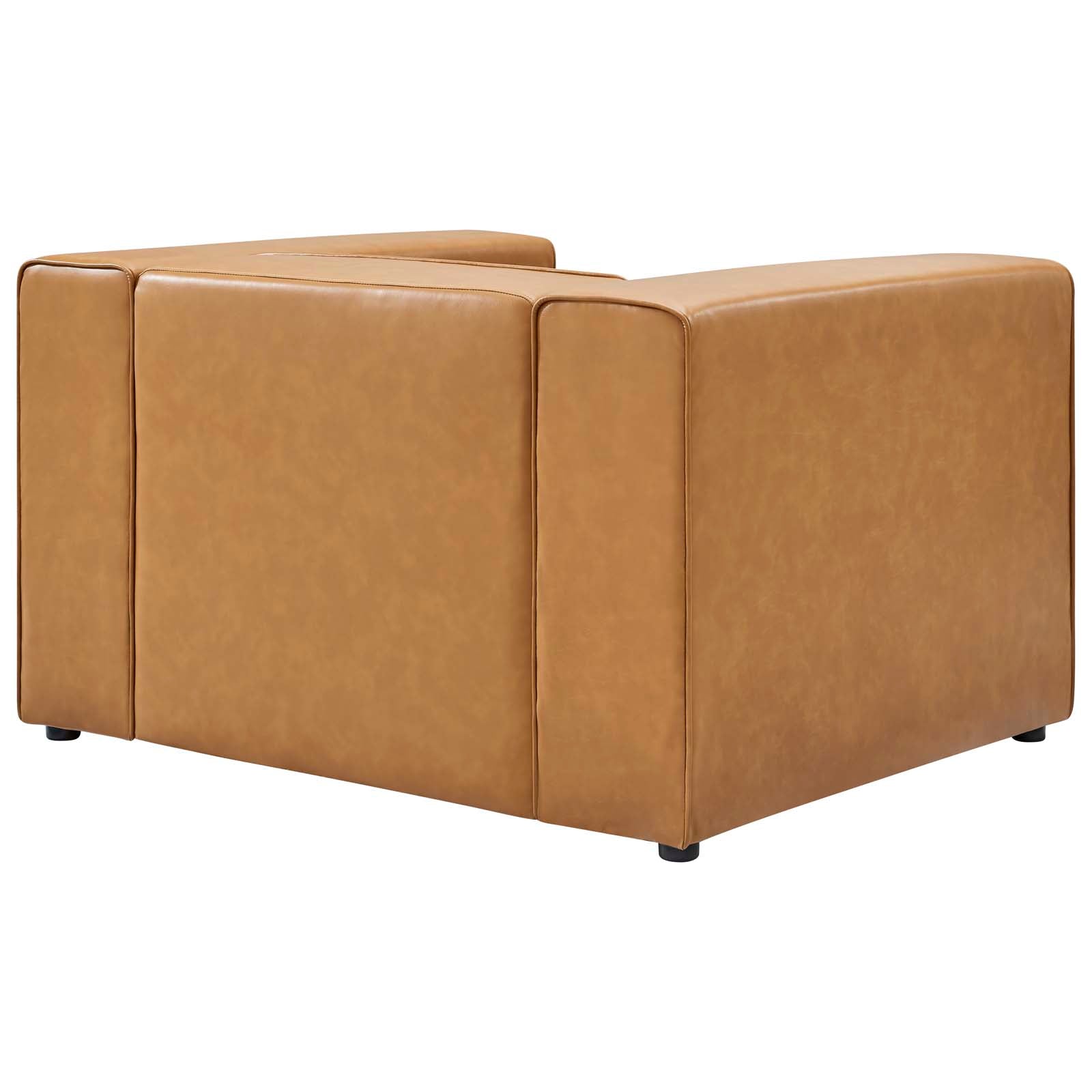 Modway Chairs - Mingle Vegan Leather Armchair Tan