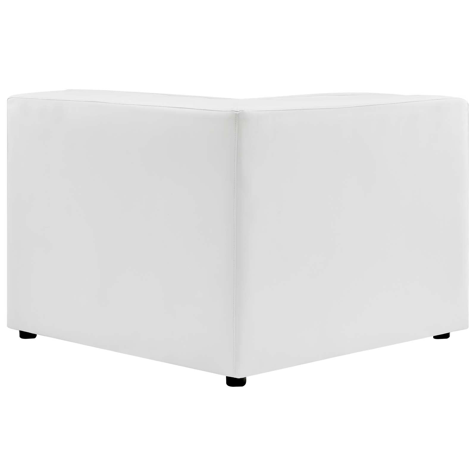 Modway Chairs - Mingle Vegan Leather Corner Chair White