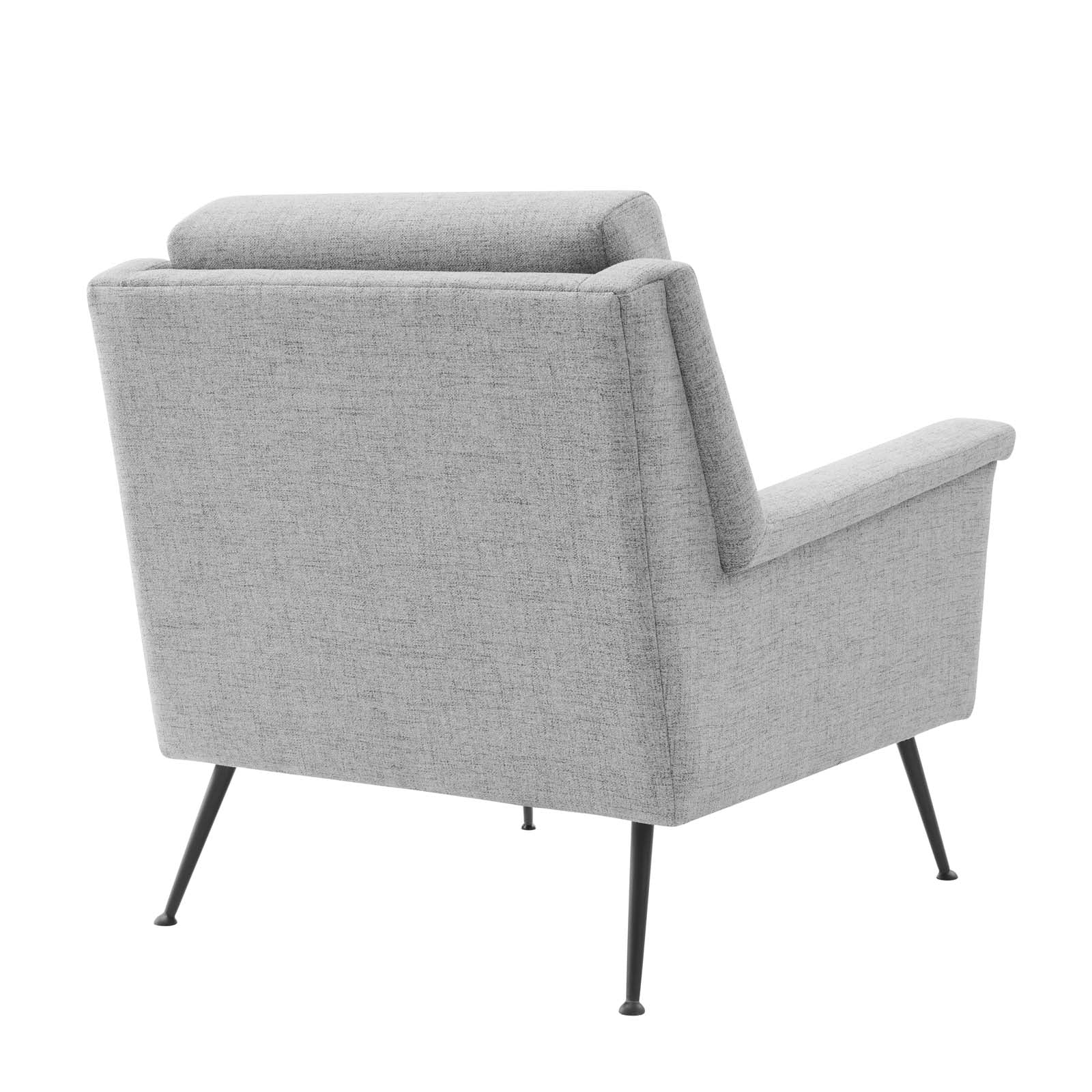 Modway Accent Chairs - Chesapeake-Fabric-Armchair-Black-Gray