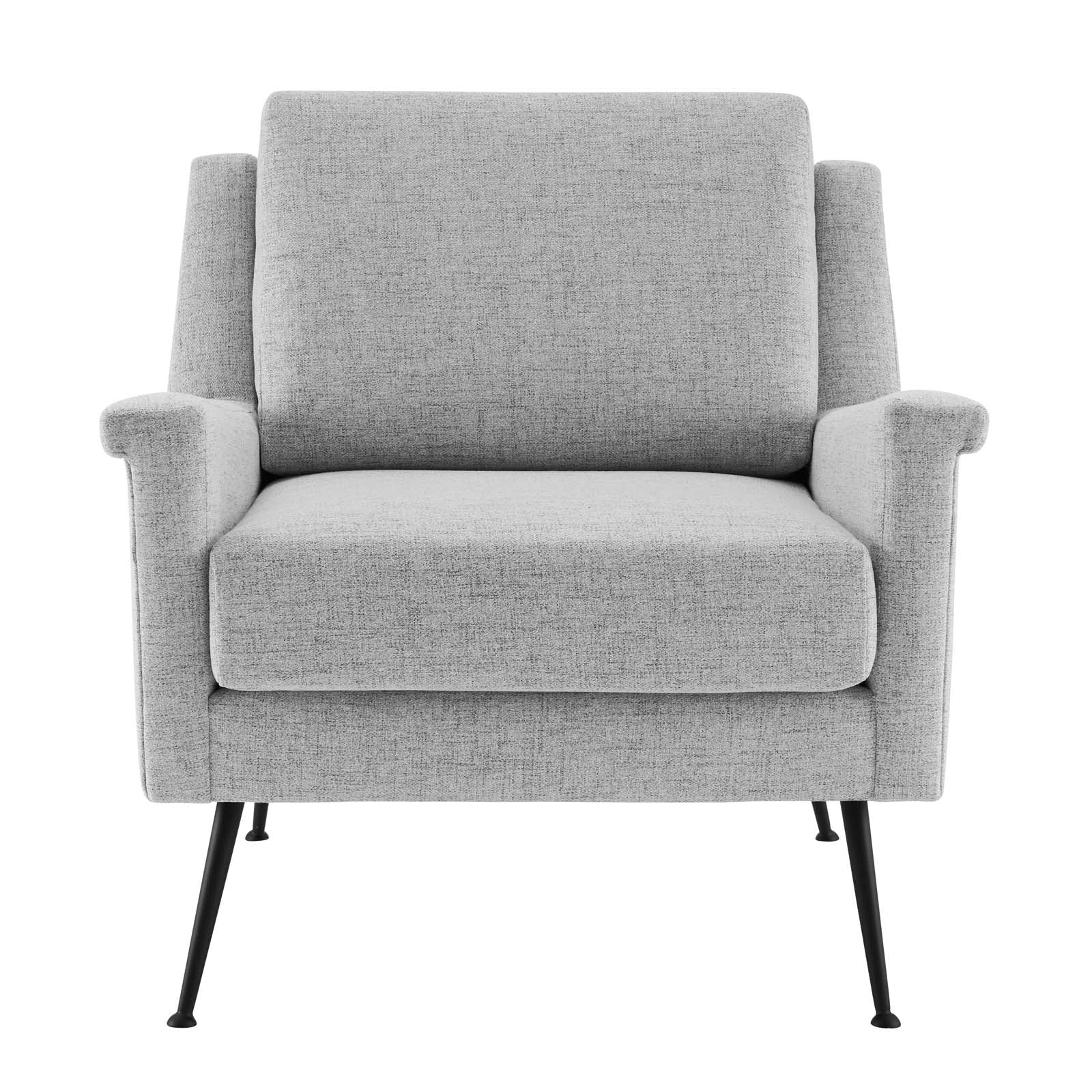 Modway Accent Chairs - Chesapeake-Fabric-Armchair-Black-Gray