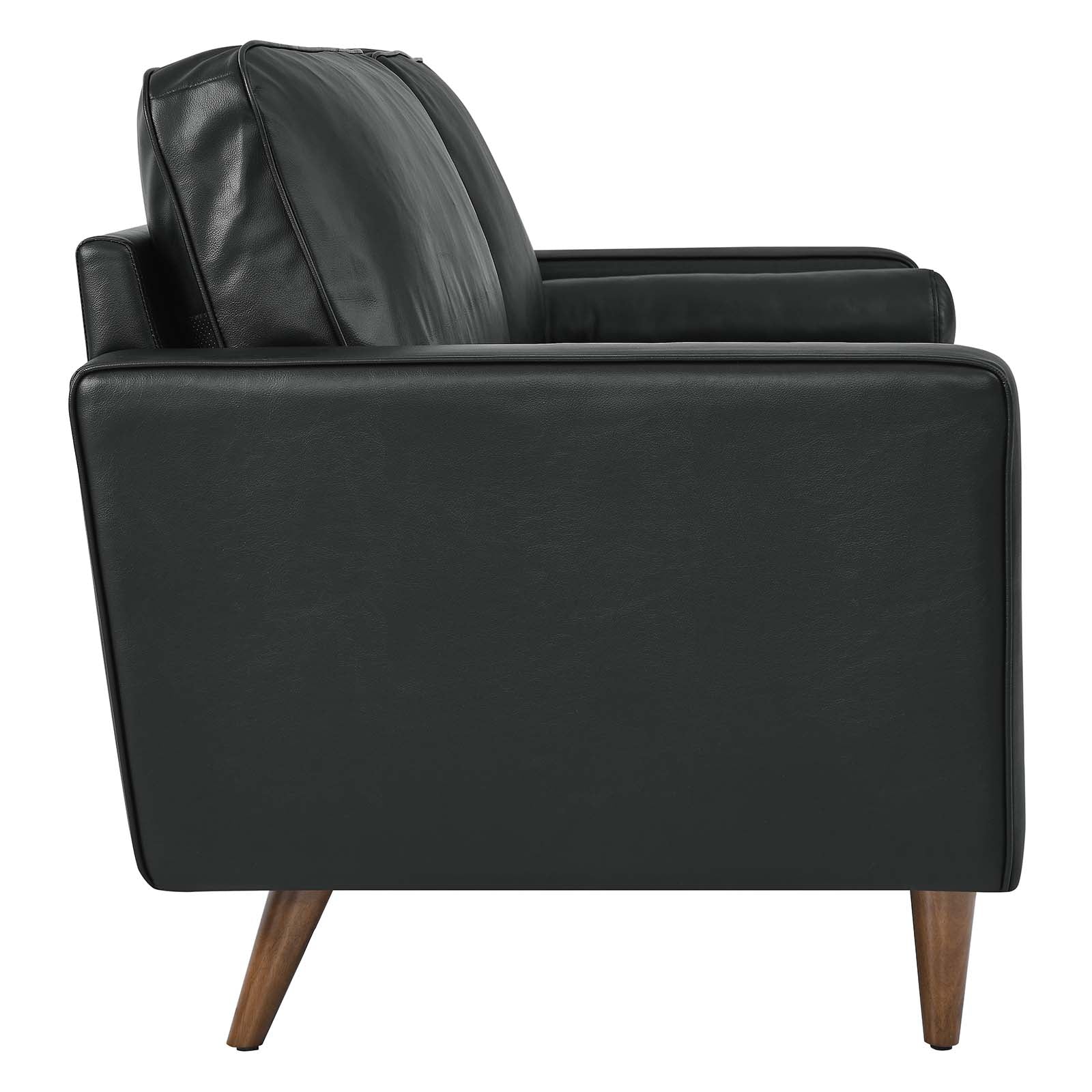 Modway Sofas & Couches - Valour Leather Sofa Black