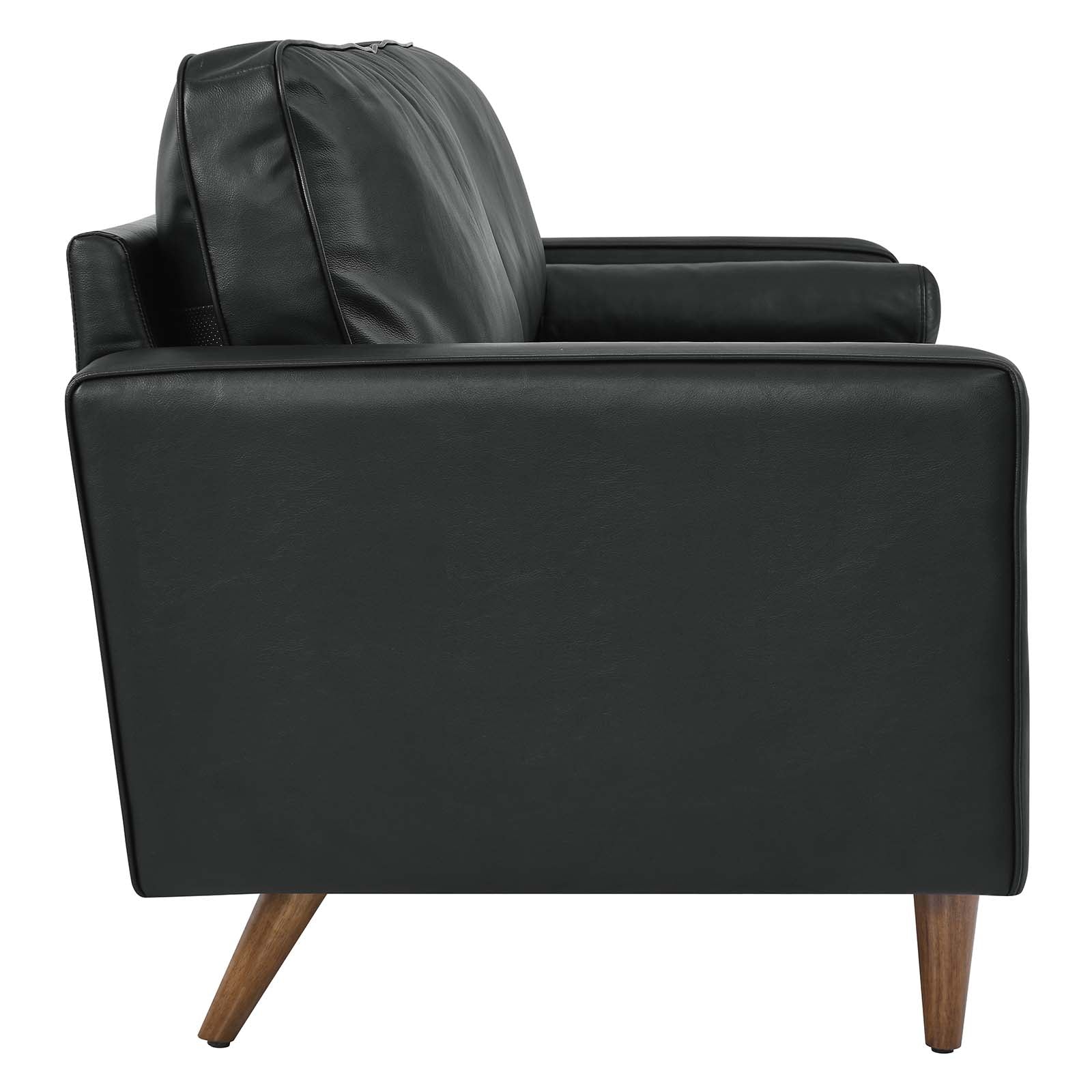Modway Sofas & Couches - Valour 81" Leather Sofa Black