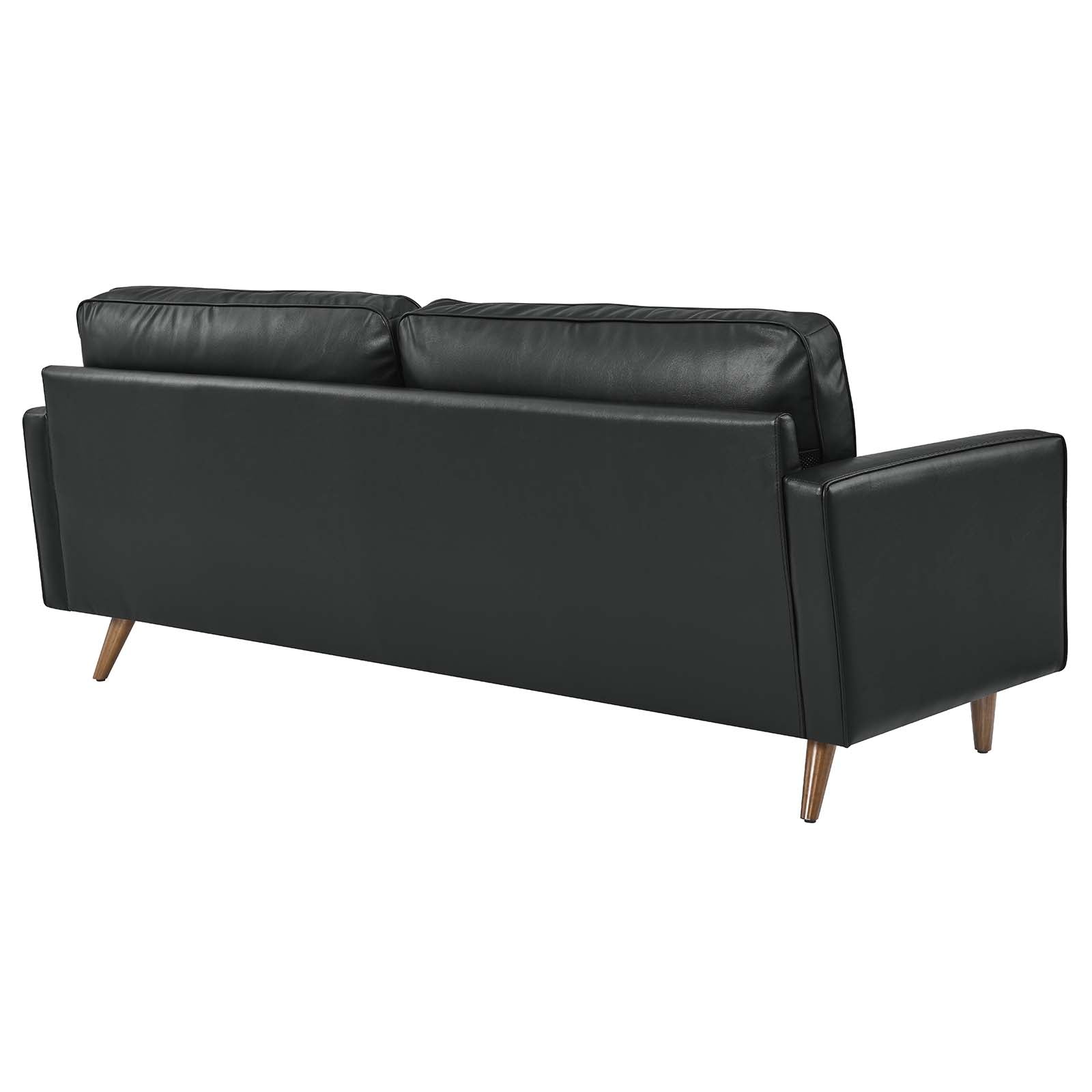 Modway Sofas & Couches - Valour 81" Leather Sofa Black