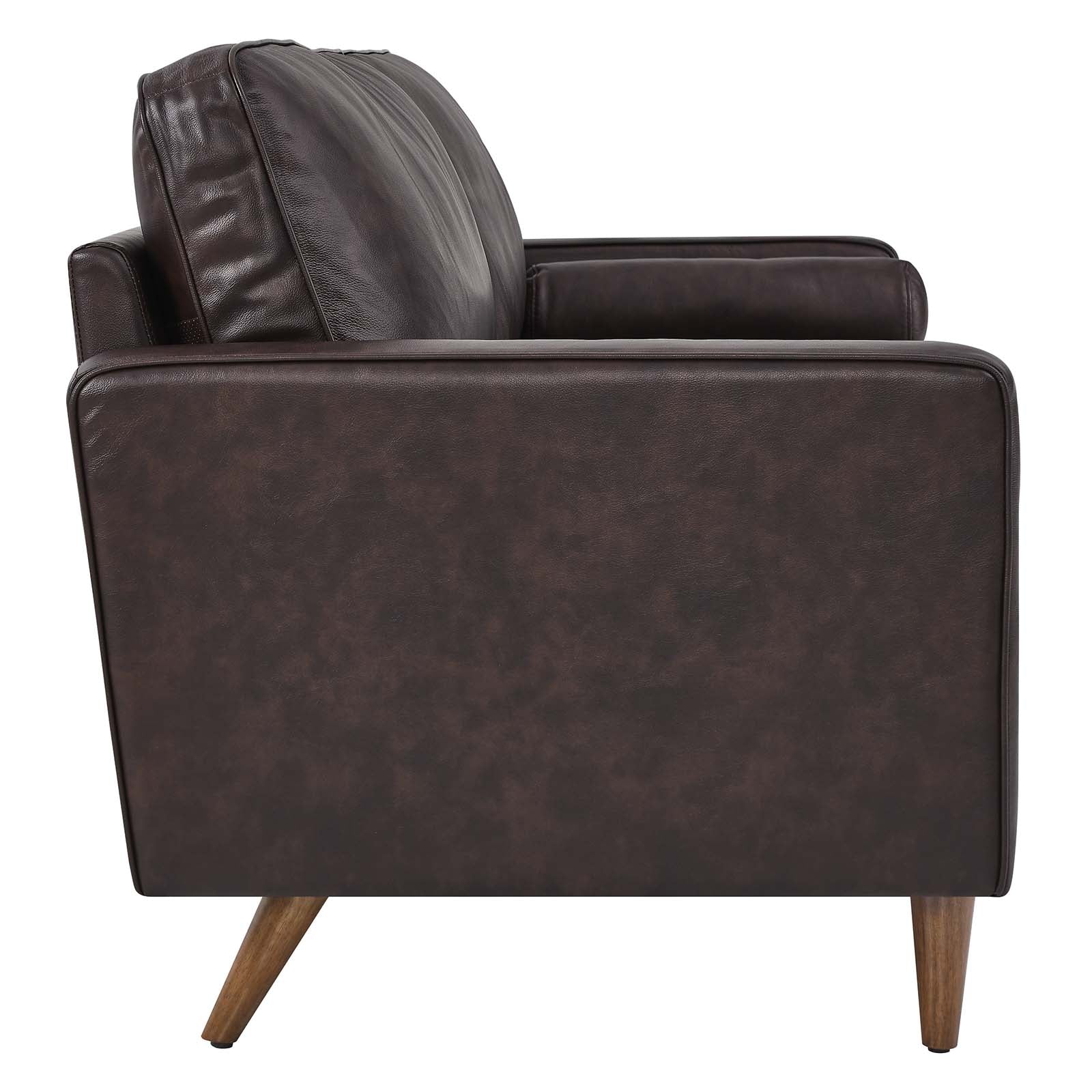 Modway Sofas & Couches - Valour 81" Leather Sofa Brown