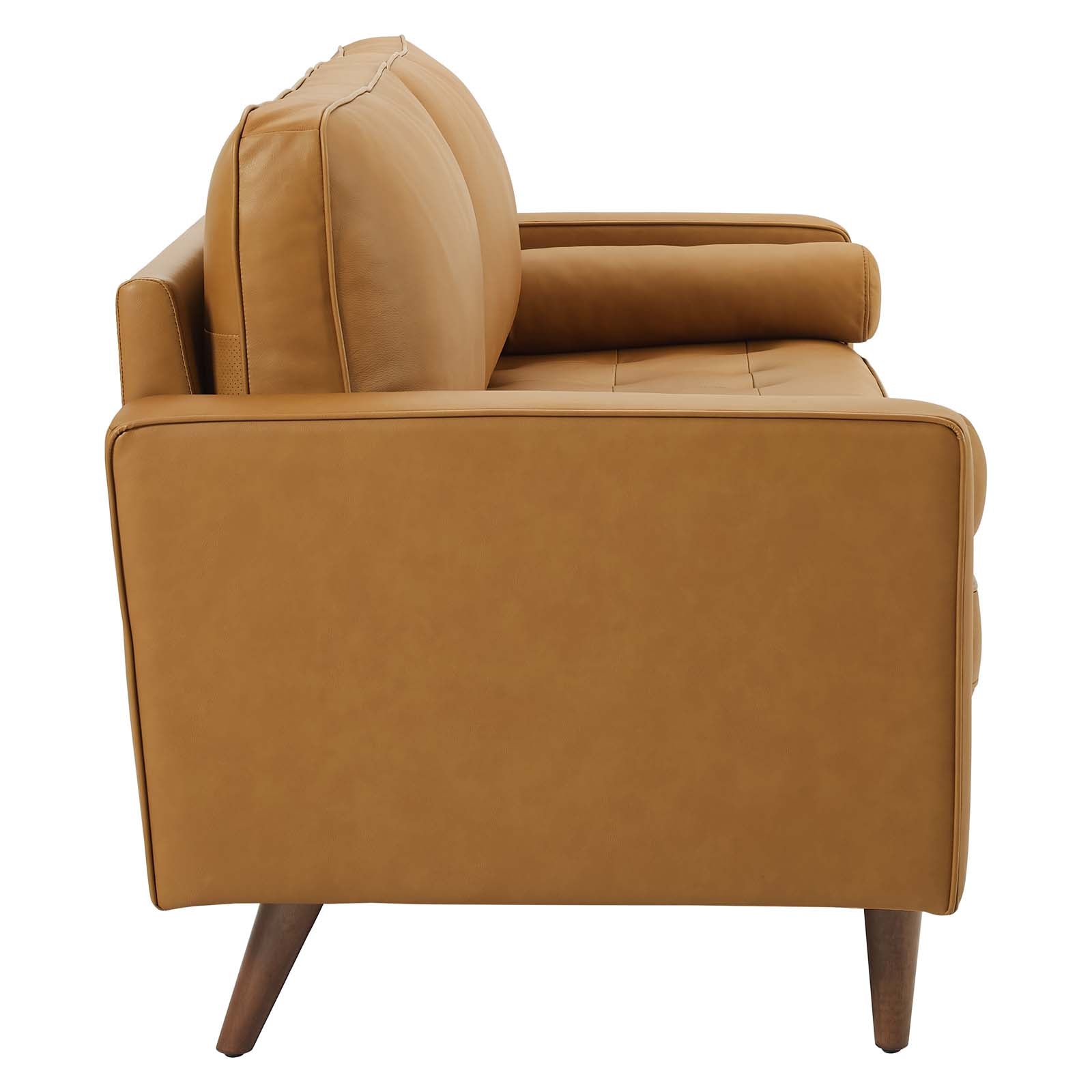 Modway Sofas & Couches - Valour 81" Leather Sofa Tan