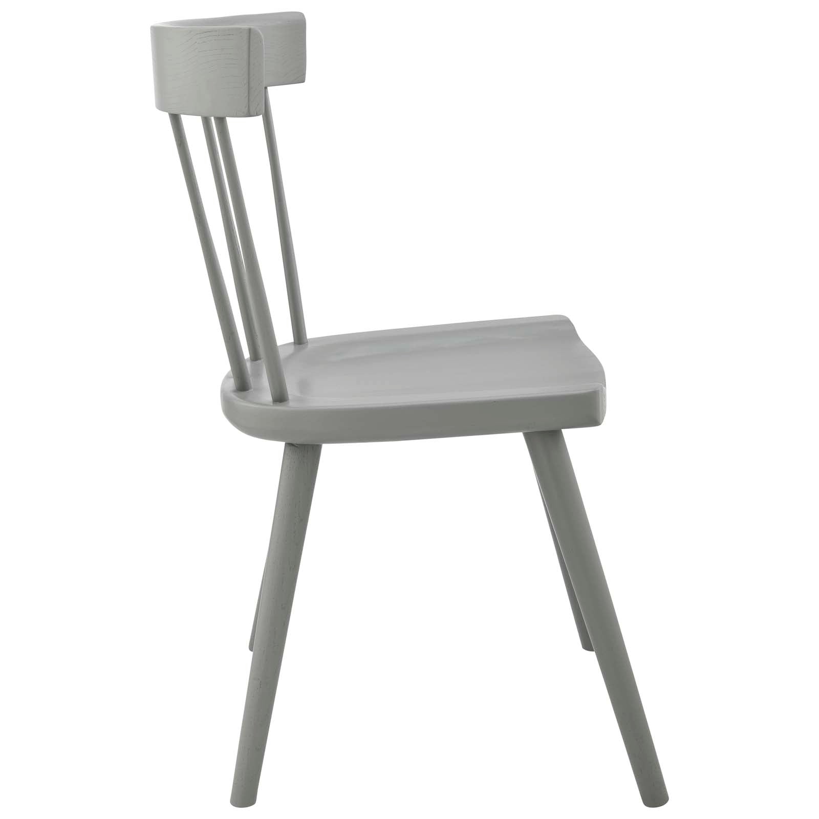 Modway Dining Chairs - Sutter Wood Dining Side Chair Light Gray