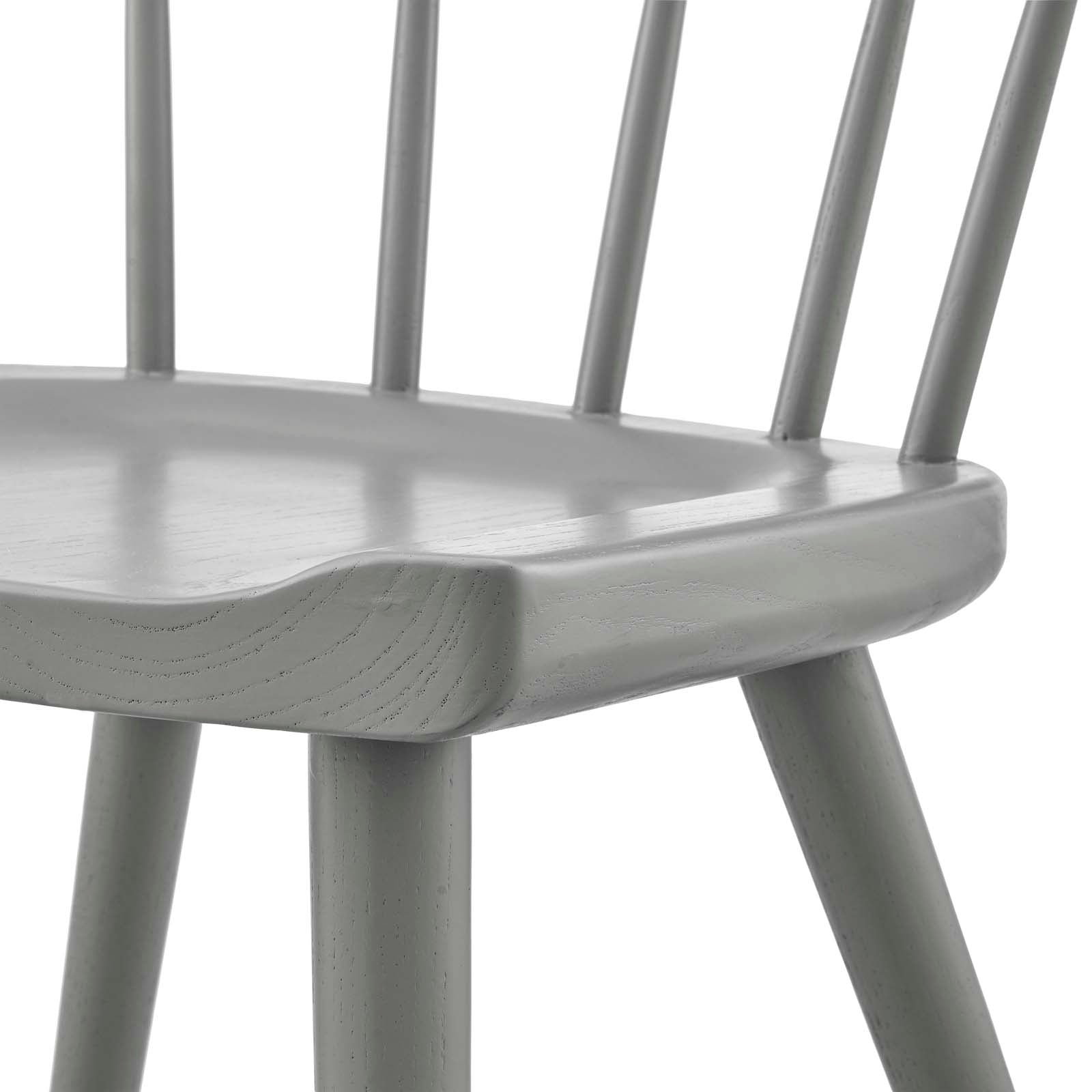 Modway Dining Chairs - Sutter Wood Dining Side Chair Light Gray