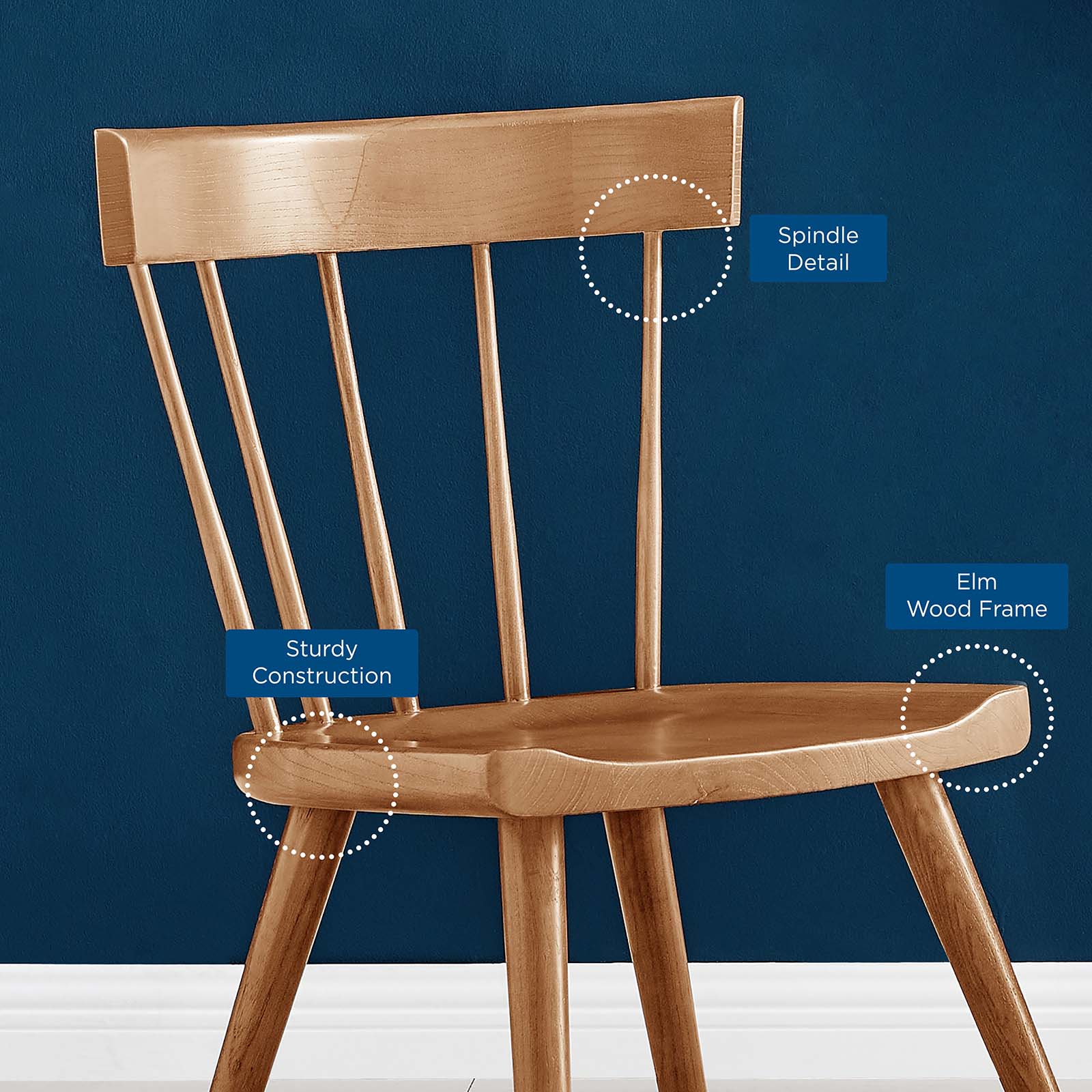 Modway Dining Chairs - Sutter Wood Dining Side Chair Walnut