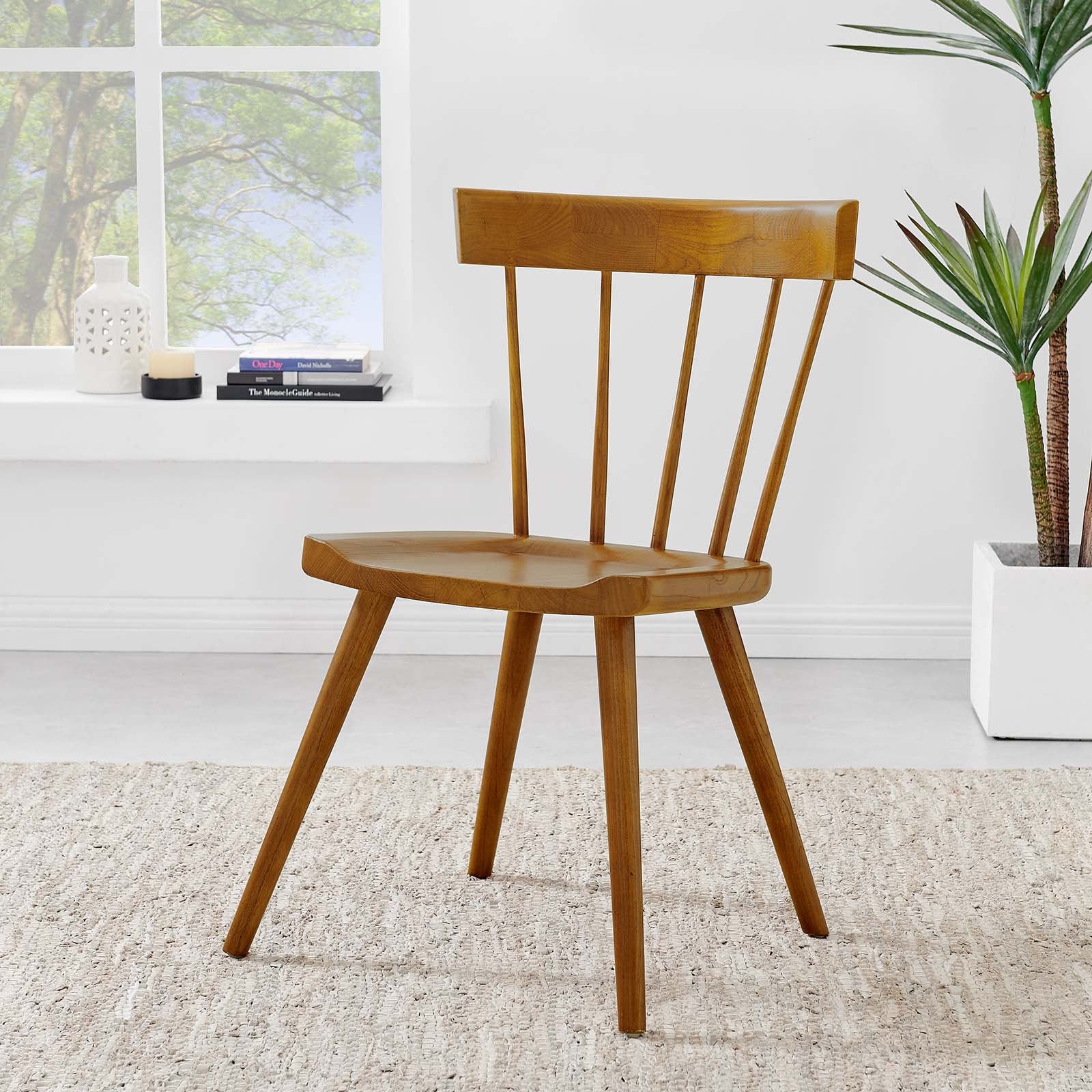 Modway Dining Chairs - Sutter Wood Dining Side Chair Walnut