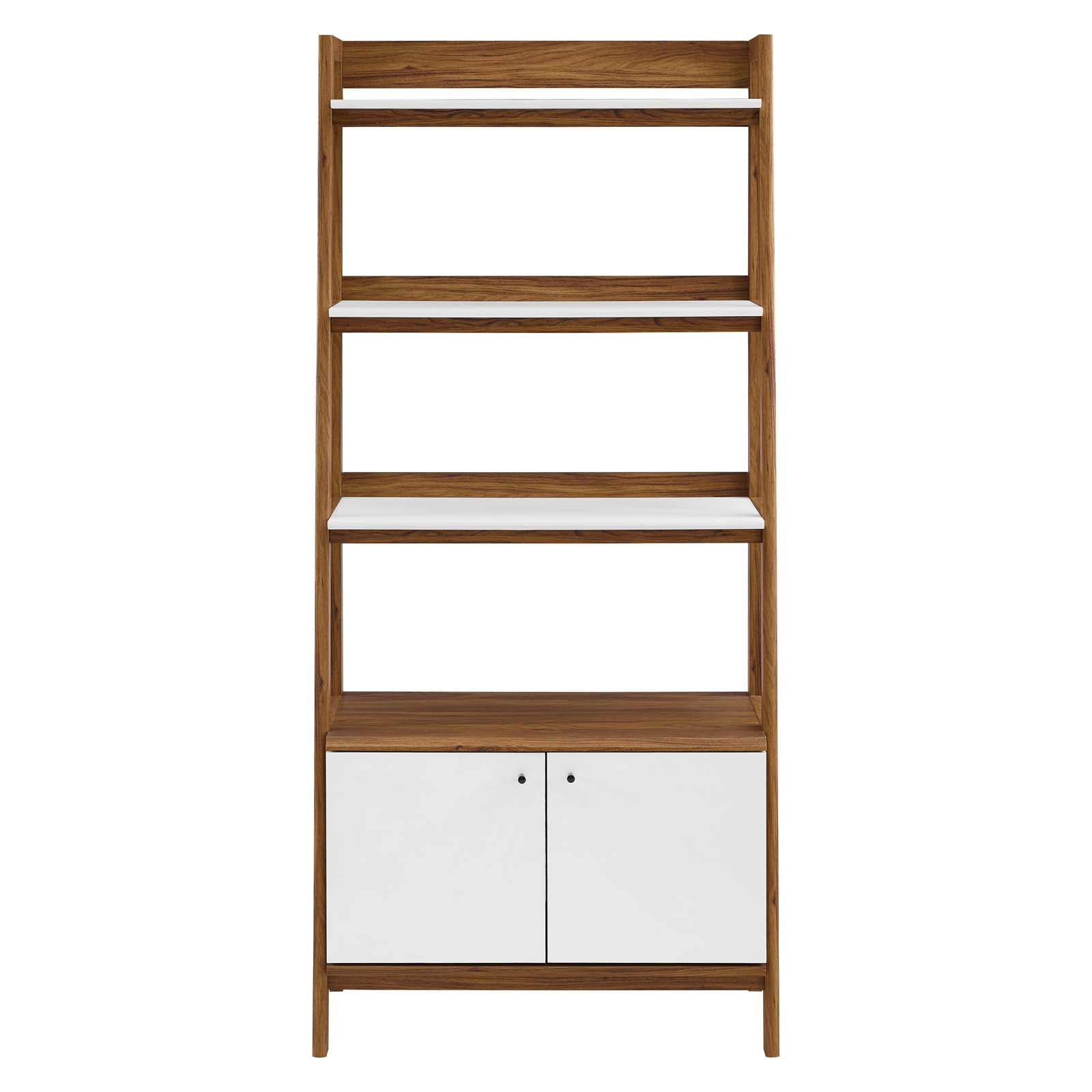 Modway Bookcases & Display Units - Bixby 33" Bookshelf Walnut White