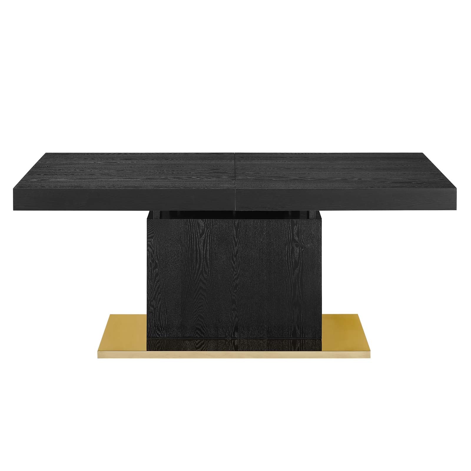 Modway Dining Tables - Vector-Expandable-Dining-Table-Black-Gold