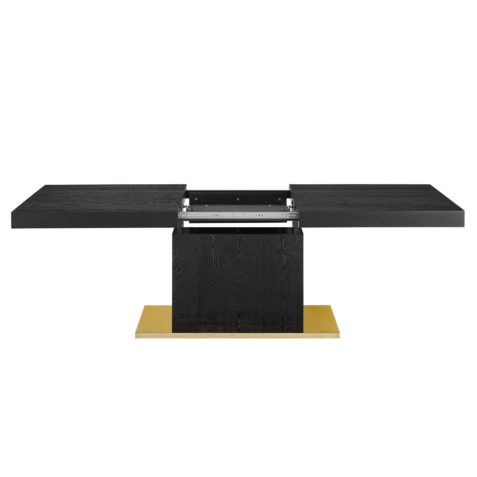 Modway Dining Tables - Vector-Expandable-Dining-Table-Black-Gold