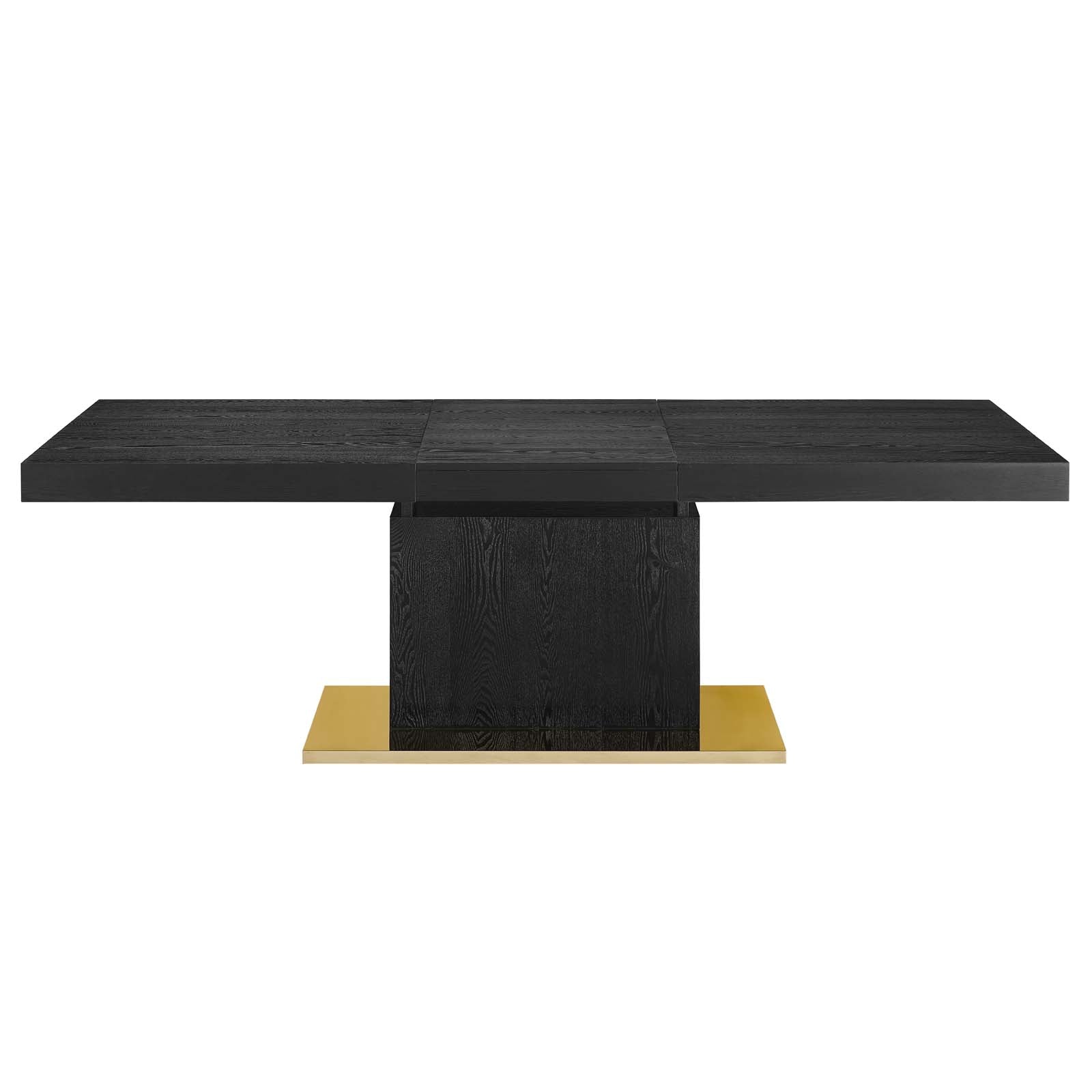 Modway Dining Tables - Vector-Expandable-Dining-Table-Black-Gold