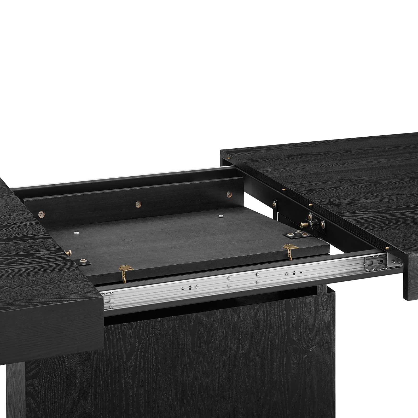 Modway Dining Tables - Vector-Expandable-Dining-Table-Black-Gold
