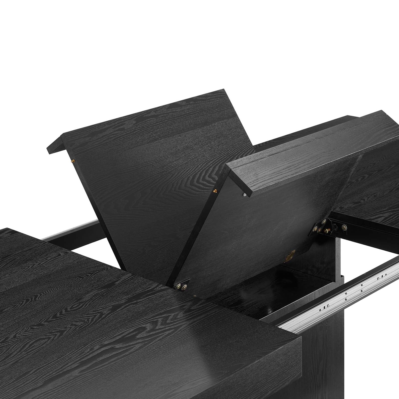 Modway Dining Tables - Vector-Expandable-Dining-Table-Black-Gold