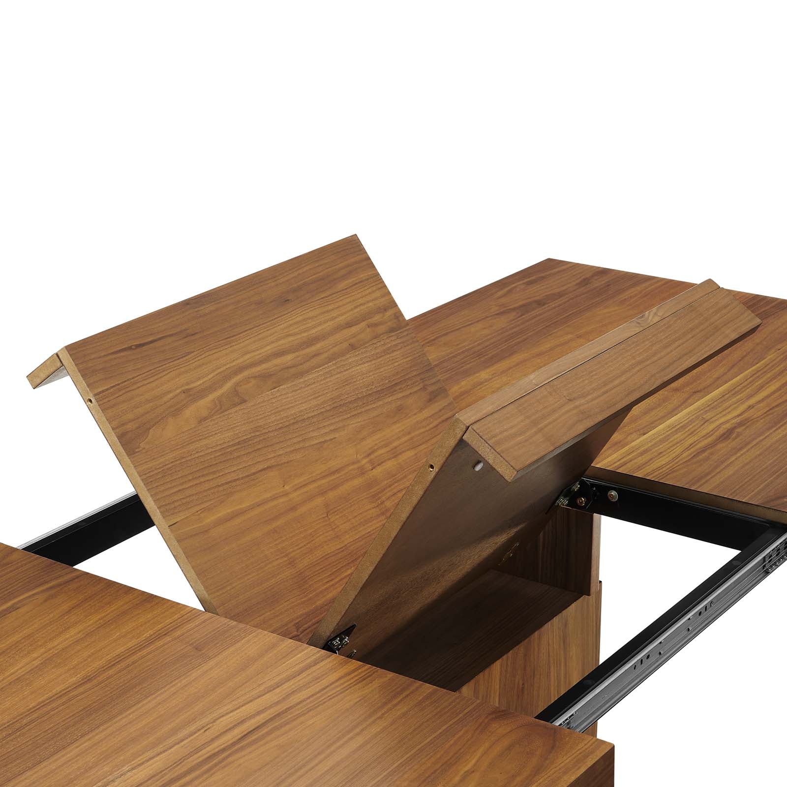 Modway Dining Tables - Vector Expandable Dining Table Walnut Gold