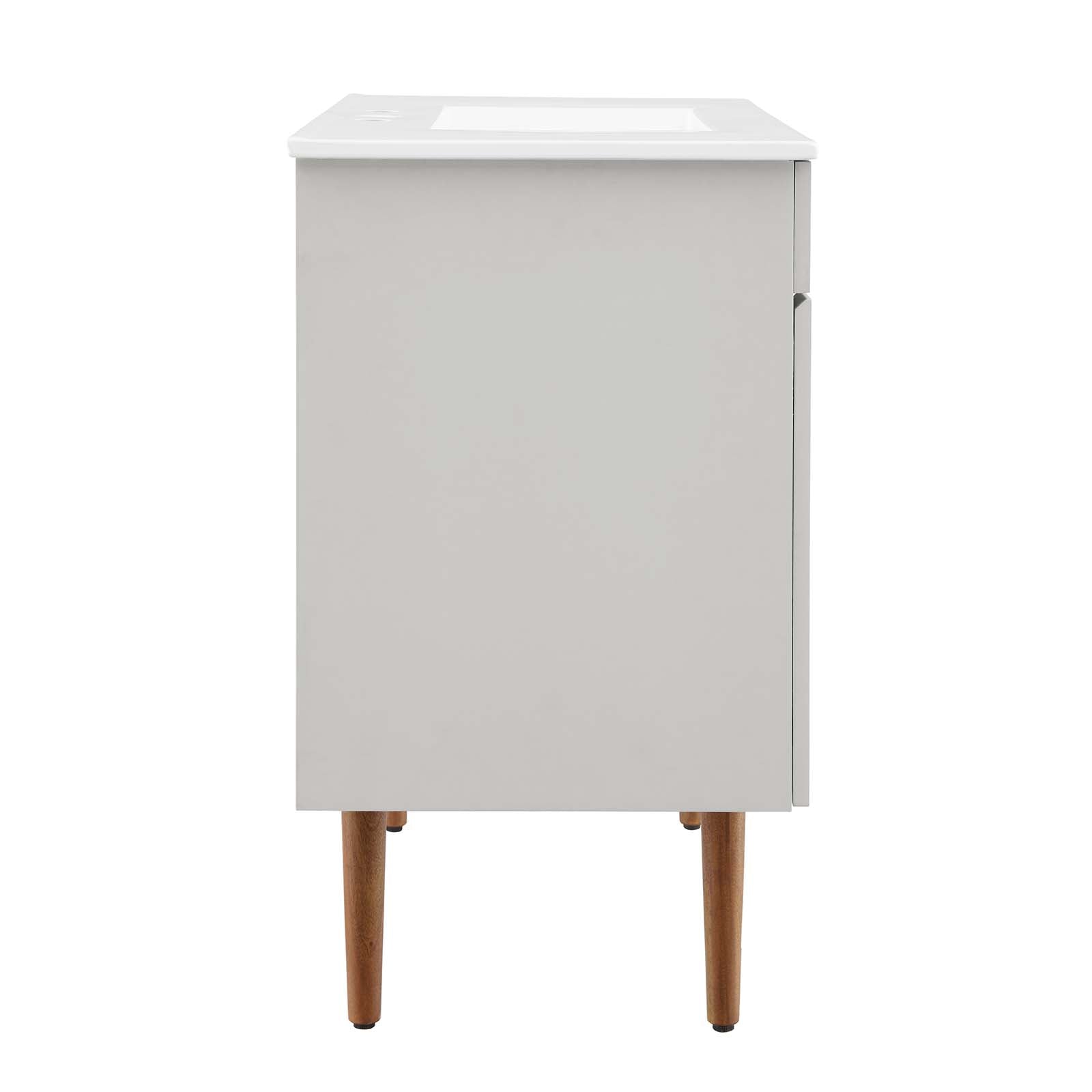 Modway Bathroom Vanity - Harvest 36" Bathroom Vanity Gray White