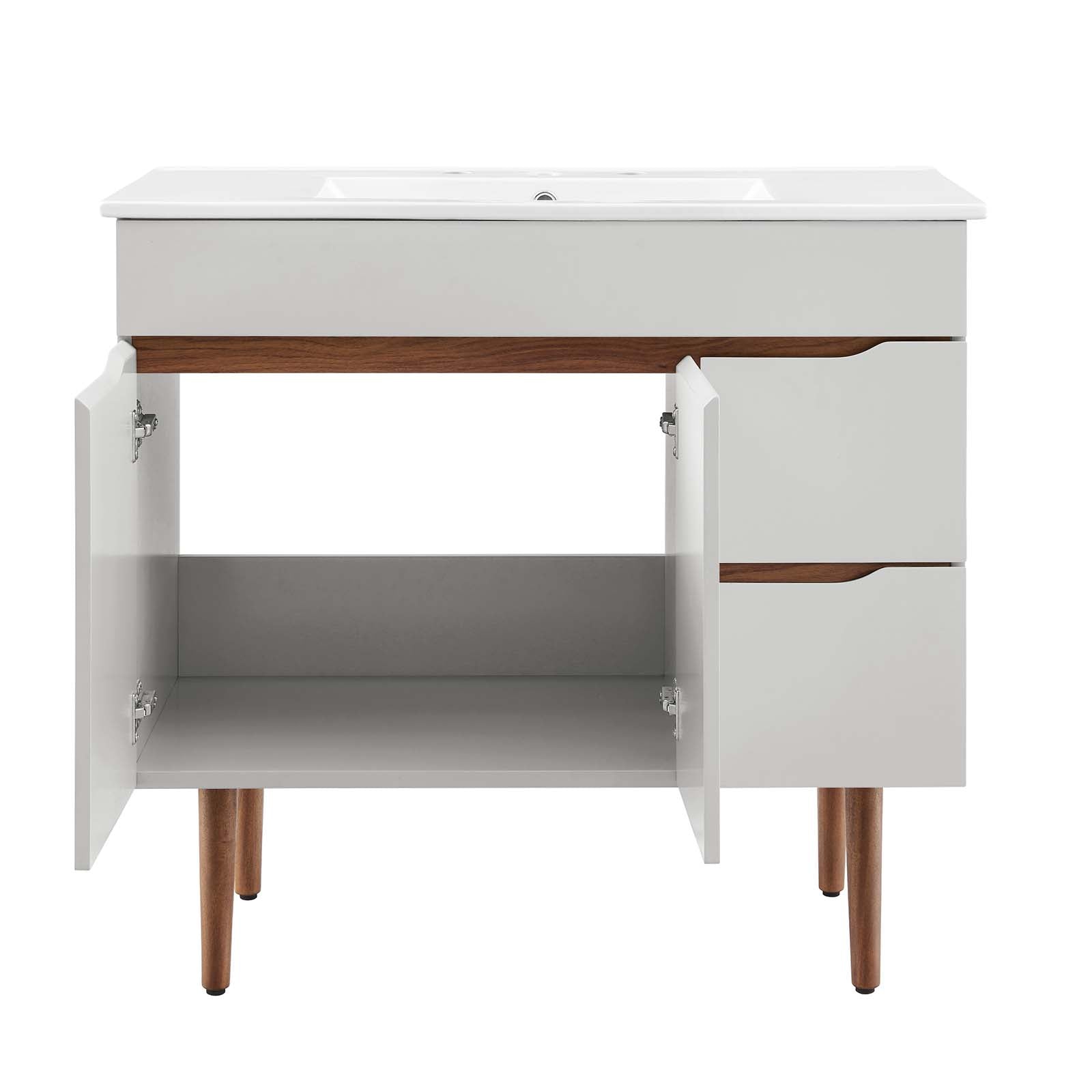 Modway Bathroom Vanity - Harvest 36" Bathroom Vanity Gray White