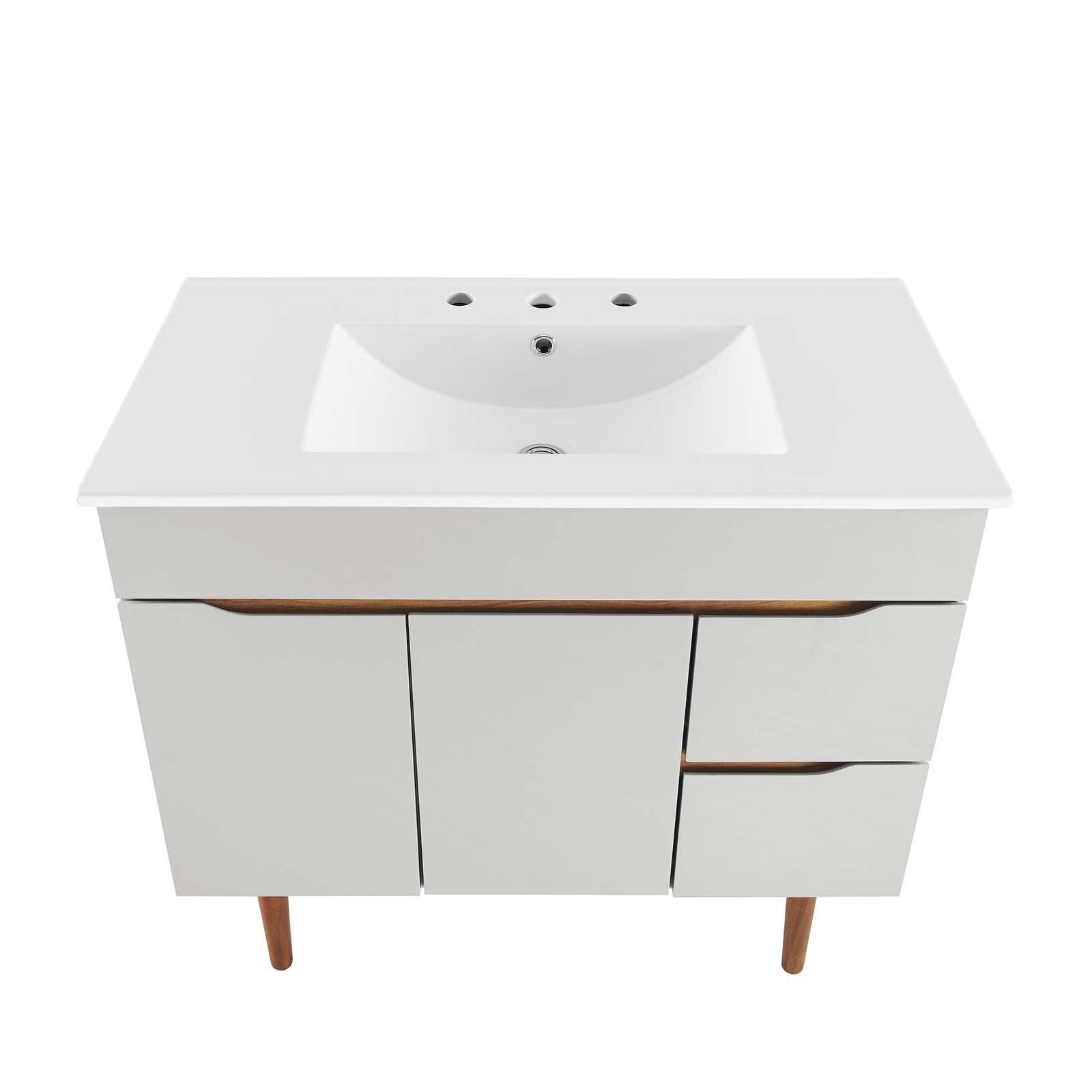Modway Bathroom Vanity - Harvest 36" Bathroom Vanity Gray White