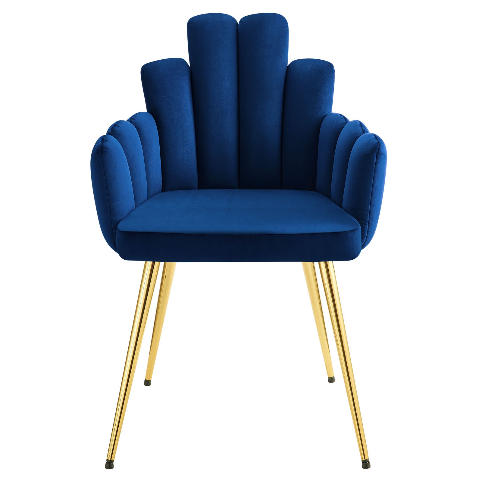 Modway Dining Chairs - Viceroy Performance Velvet Dining Chair Set of 2 Gold Navy